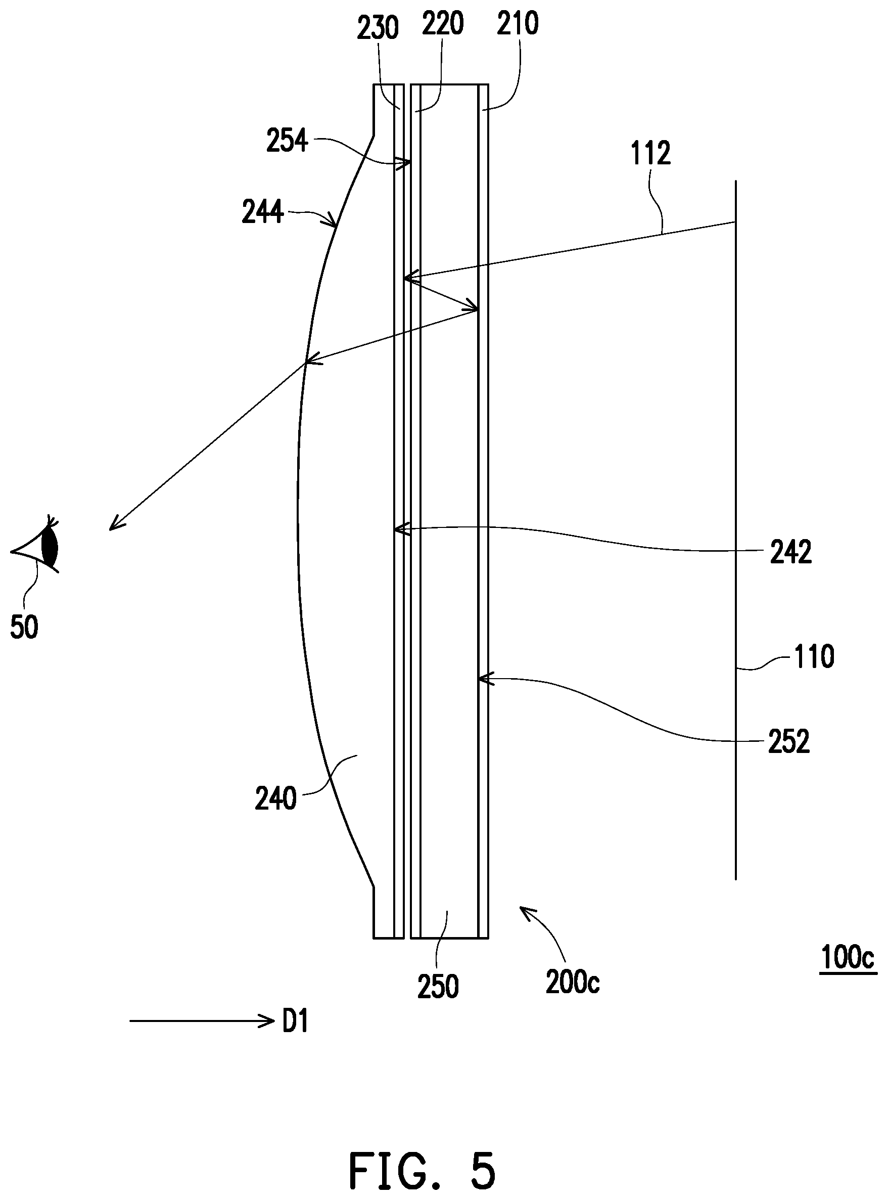 Patent US12092827 Figure 5 – Lens of head-mounted display