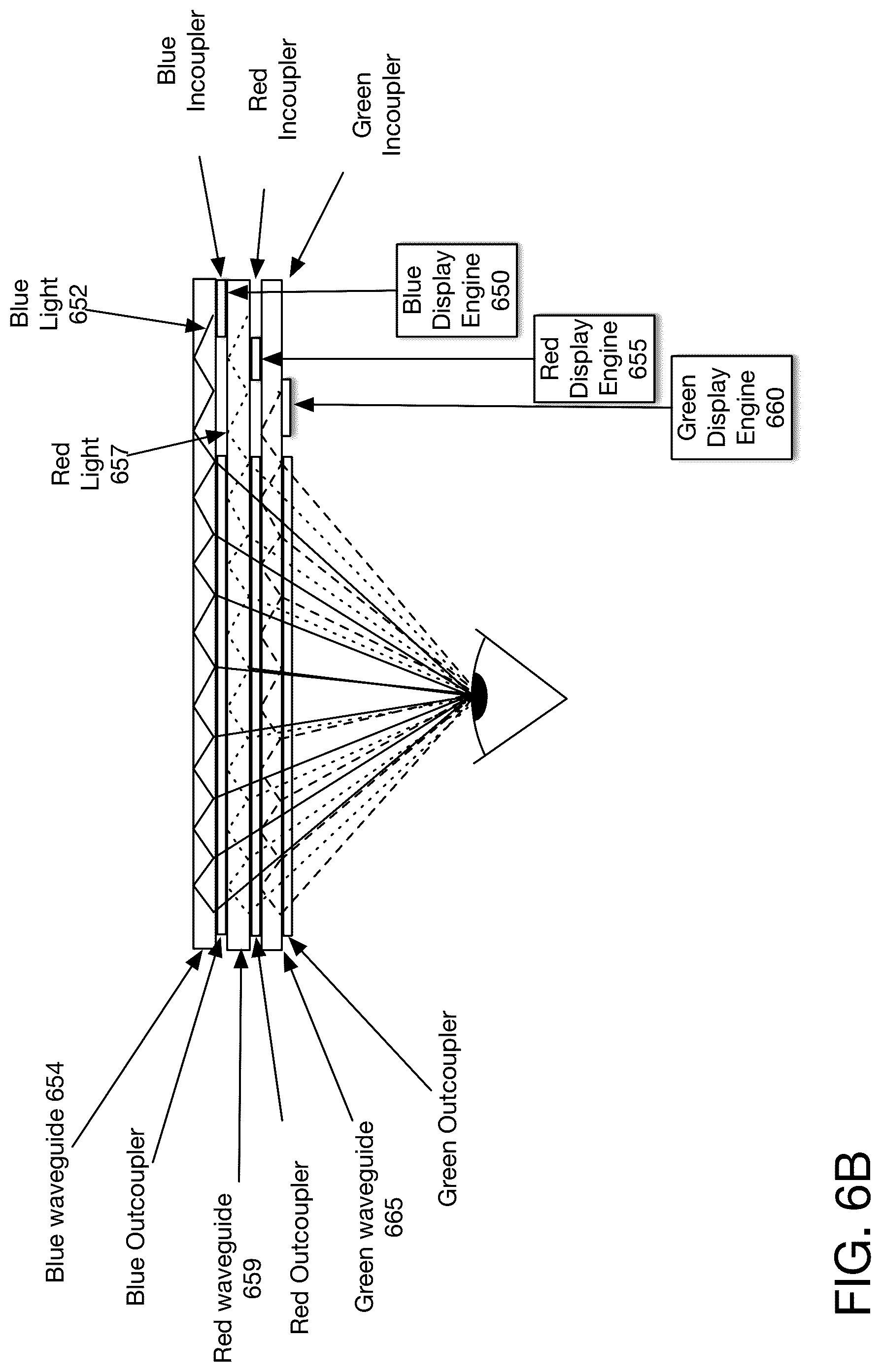 Patent US12092828 Figure 7 – Head mounted system with color specific modulation