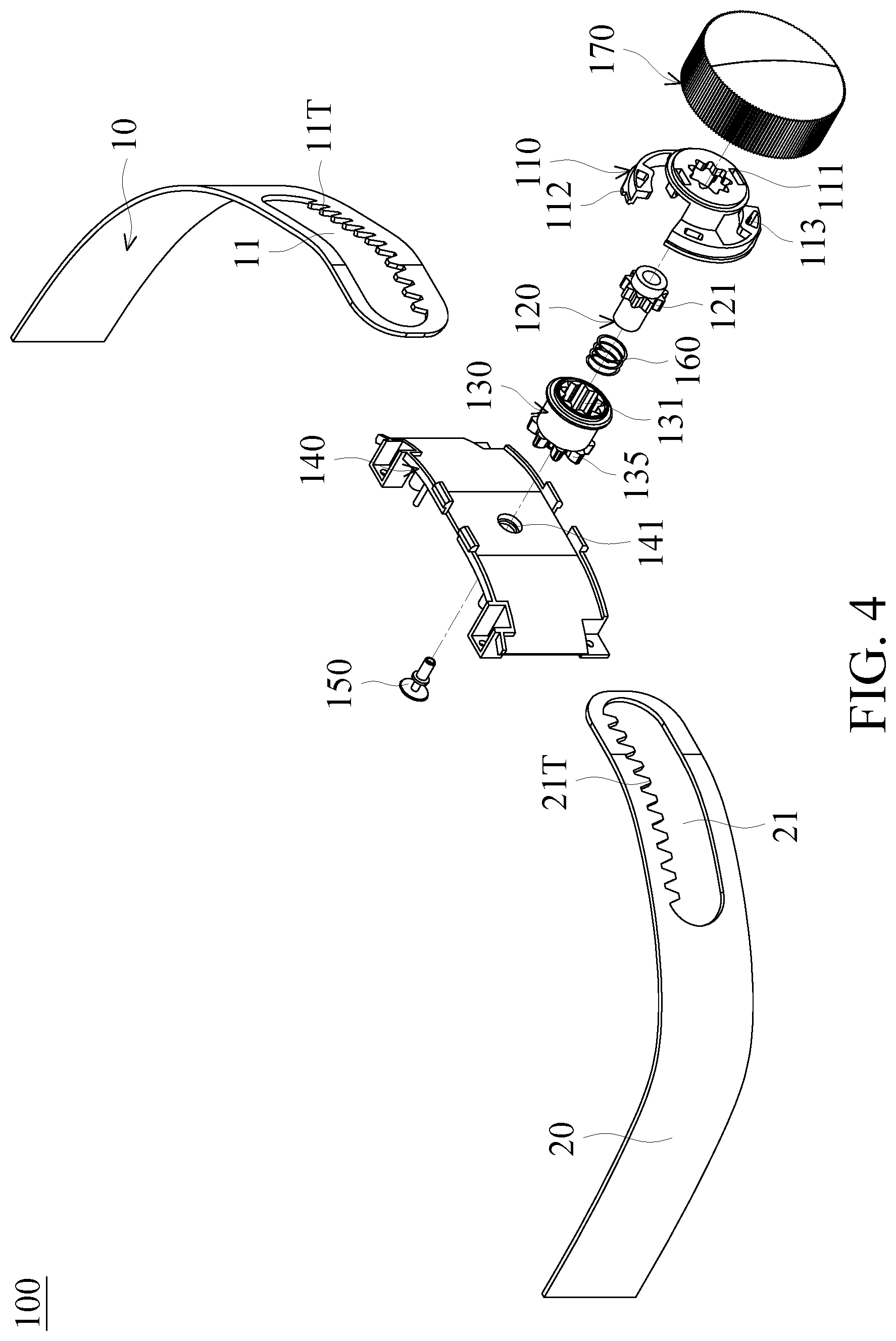 Patent US12092832 Figure 4 – Device for adjusting degree of tightness and head-mounted display including the same
