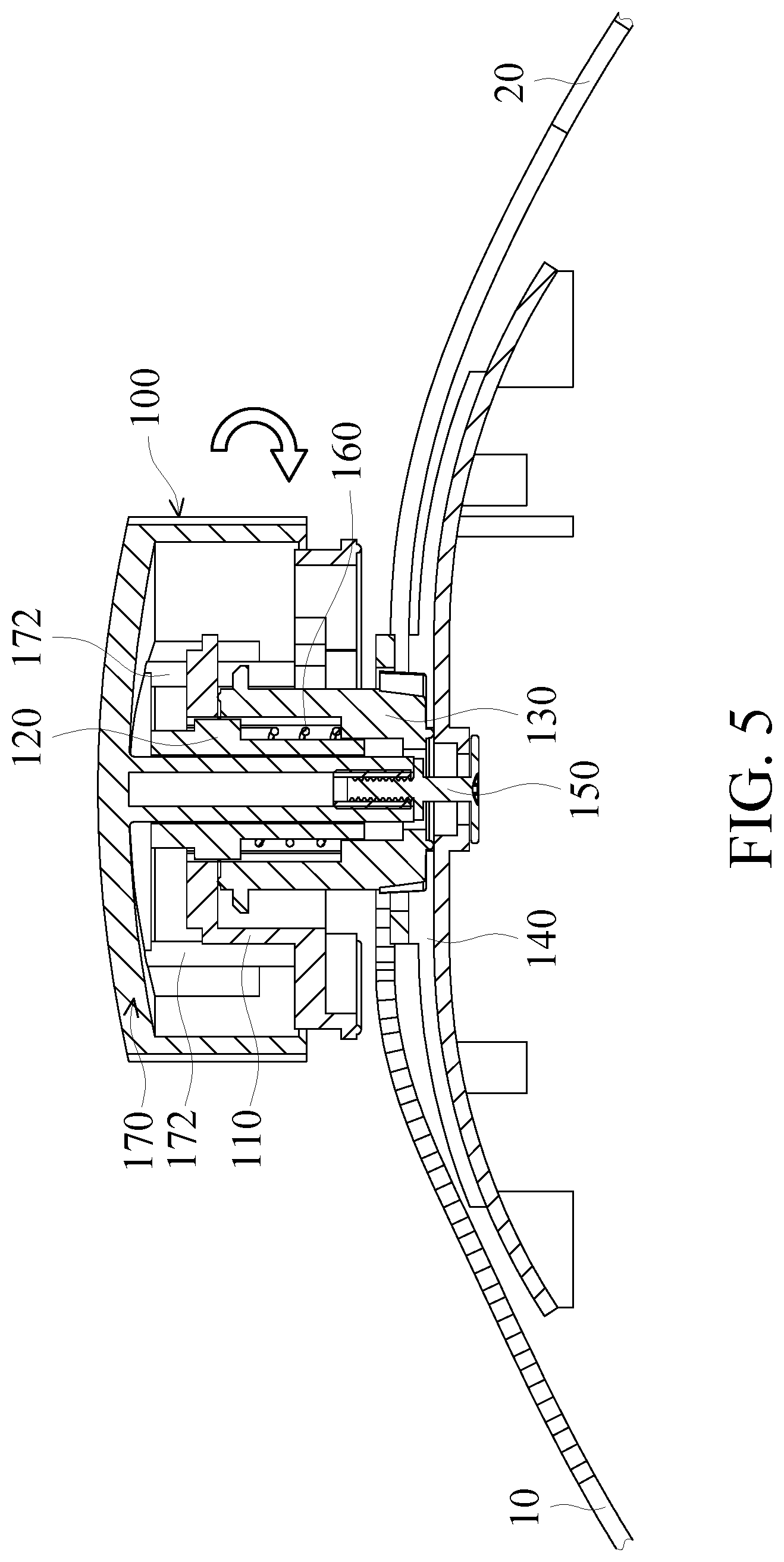 Patent US12092832 Figure 5 – Device for adjusting degree of tightness and head-mounted display including the same