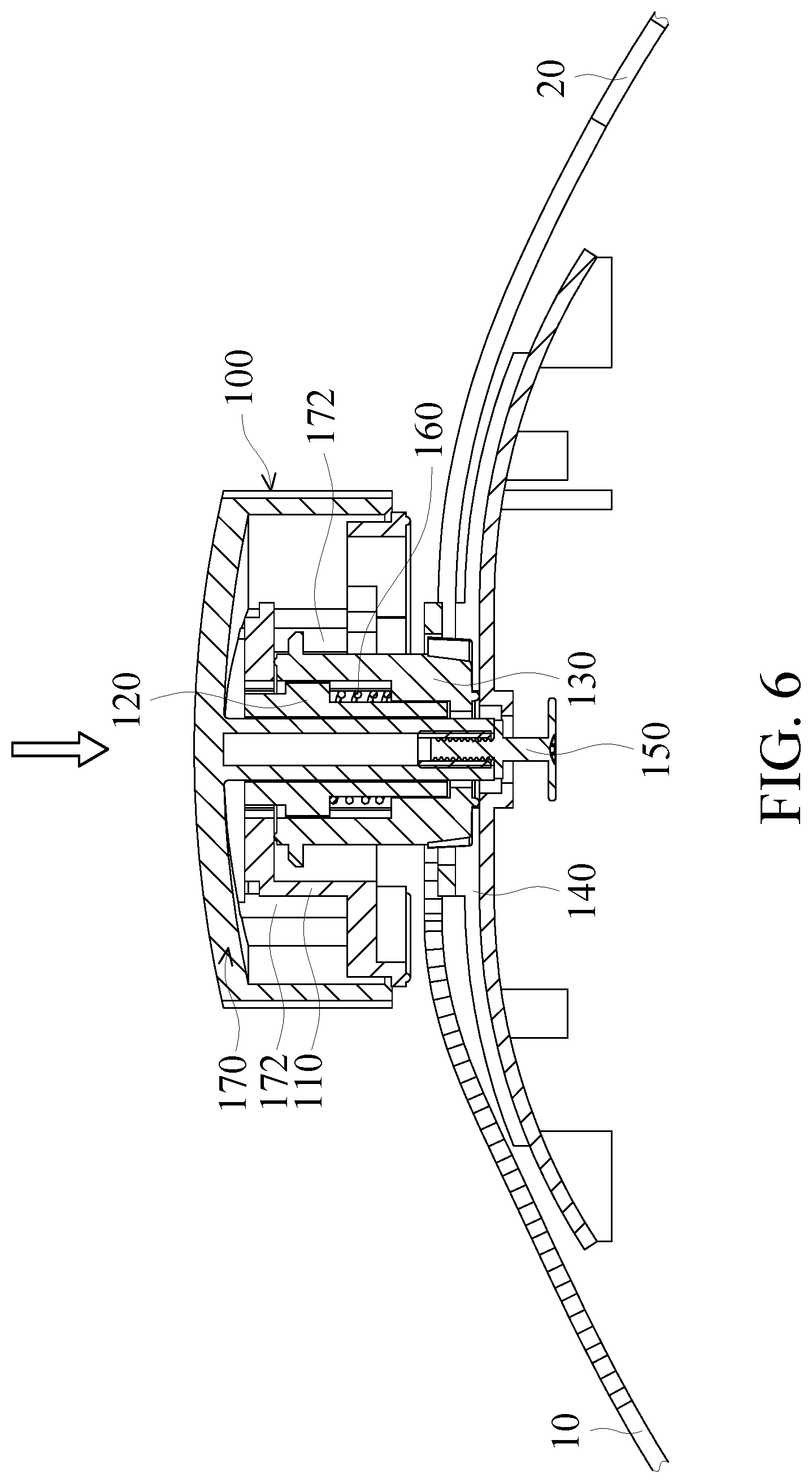 Patent US12092832 Figure 6 – Device for adjusting degree of tightness and head-mounted display including the same