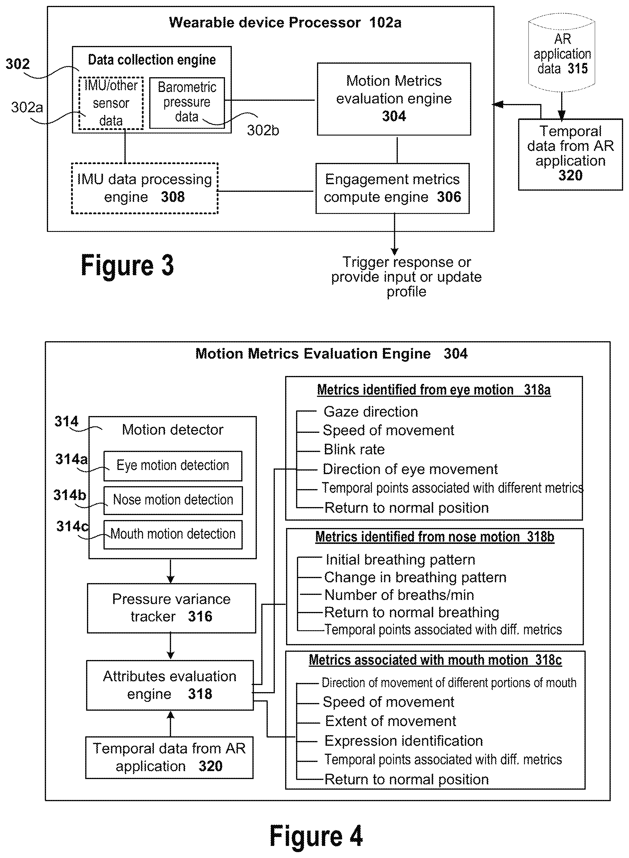 Patent US12092834 Figure 3 – Barometric pressure sensor arrays for detecting presence and motion of objects for tracking or triggering a response