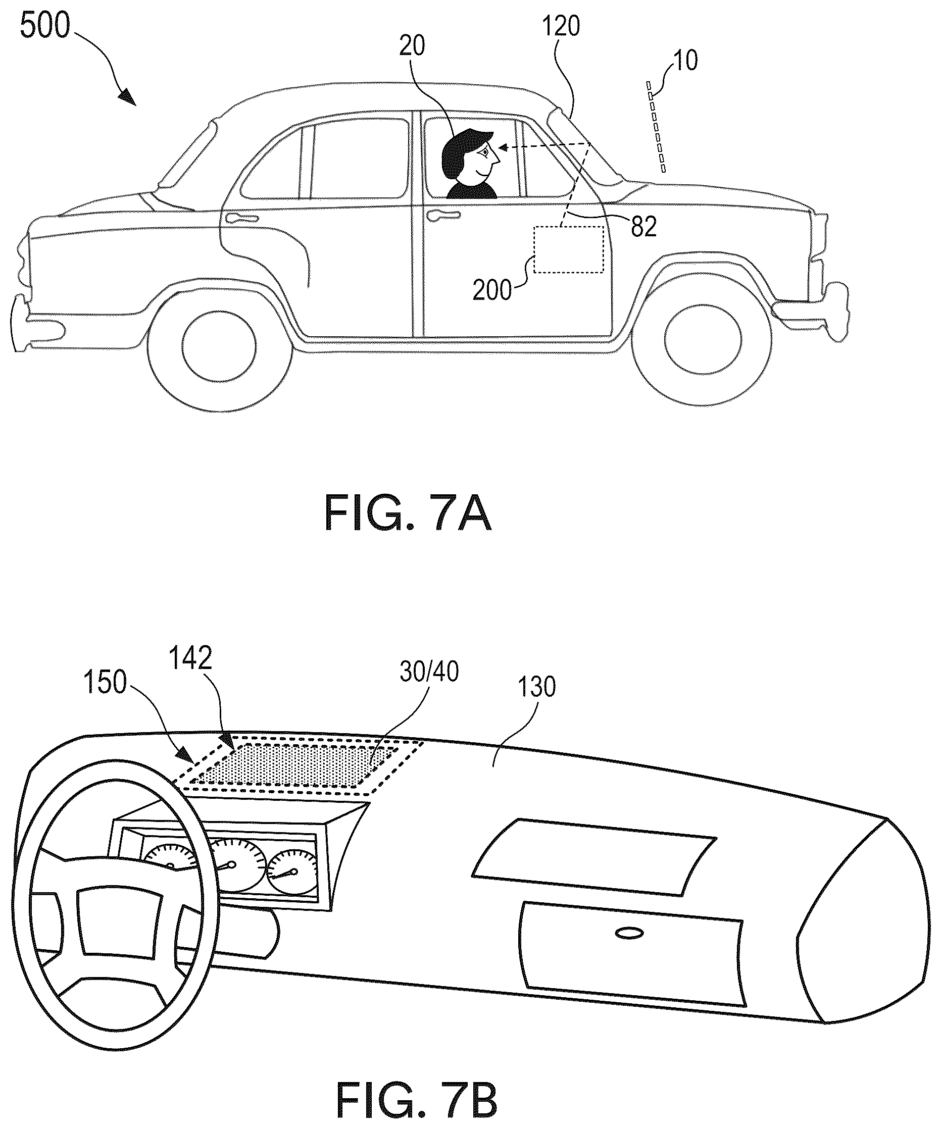 Patent US12092838 Figure 7 – Polarization beam splitter and hot mirror for heads up display