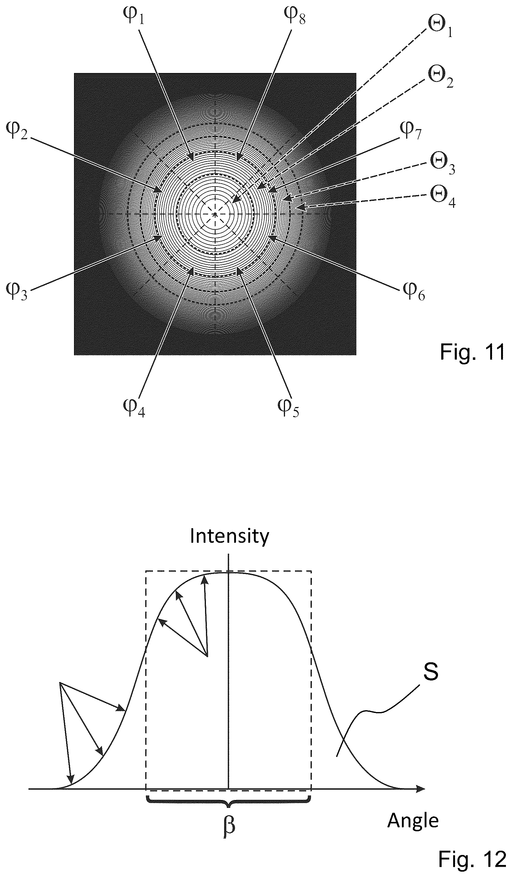 Patent US12092851 Figure 5 – Lighting device with a plurality of light guiding elements with increasing cross-sectional area to reduce divergency