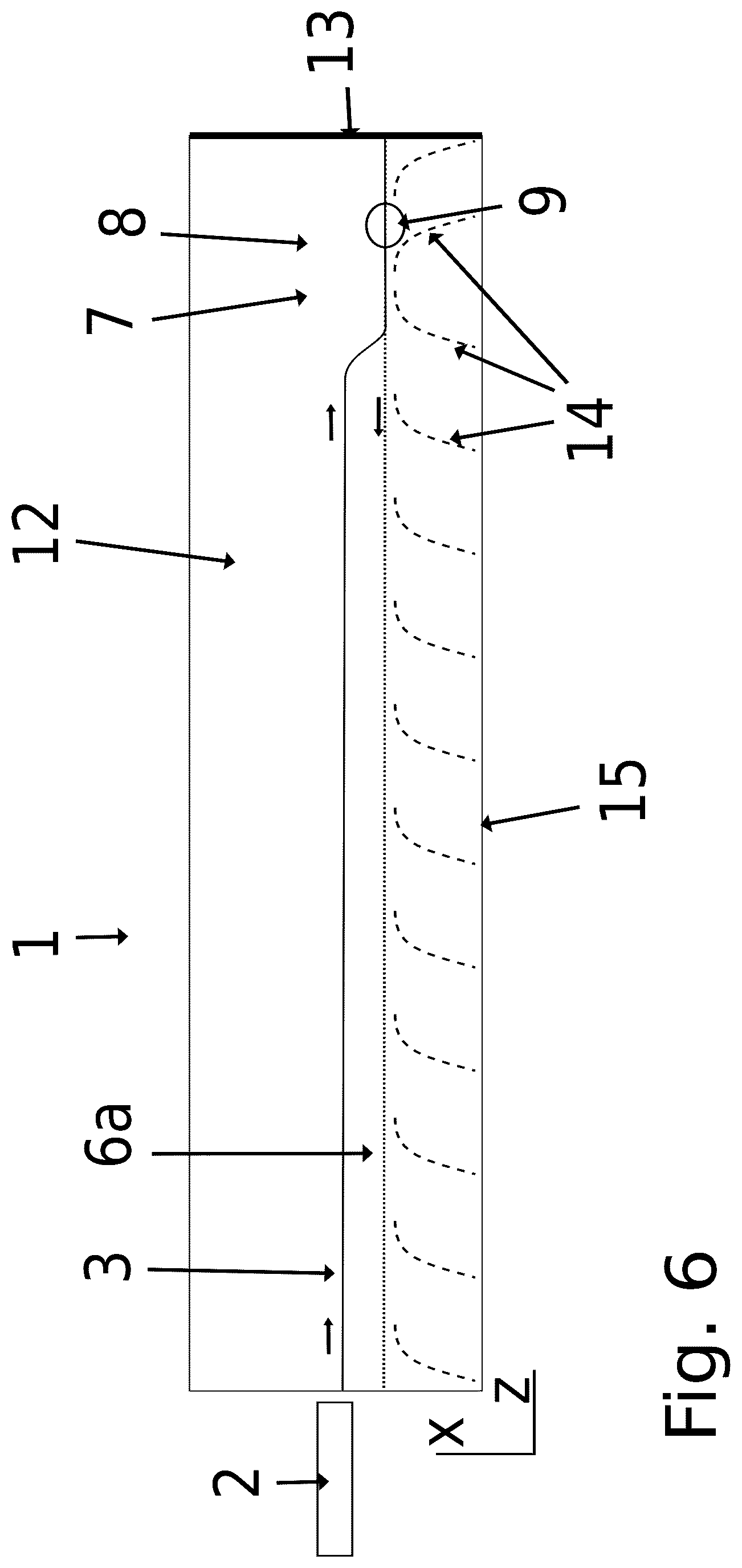 Patent US12092852 Figure 6 – Optical device having fan-out waveguides and bus waveguide