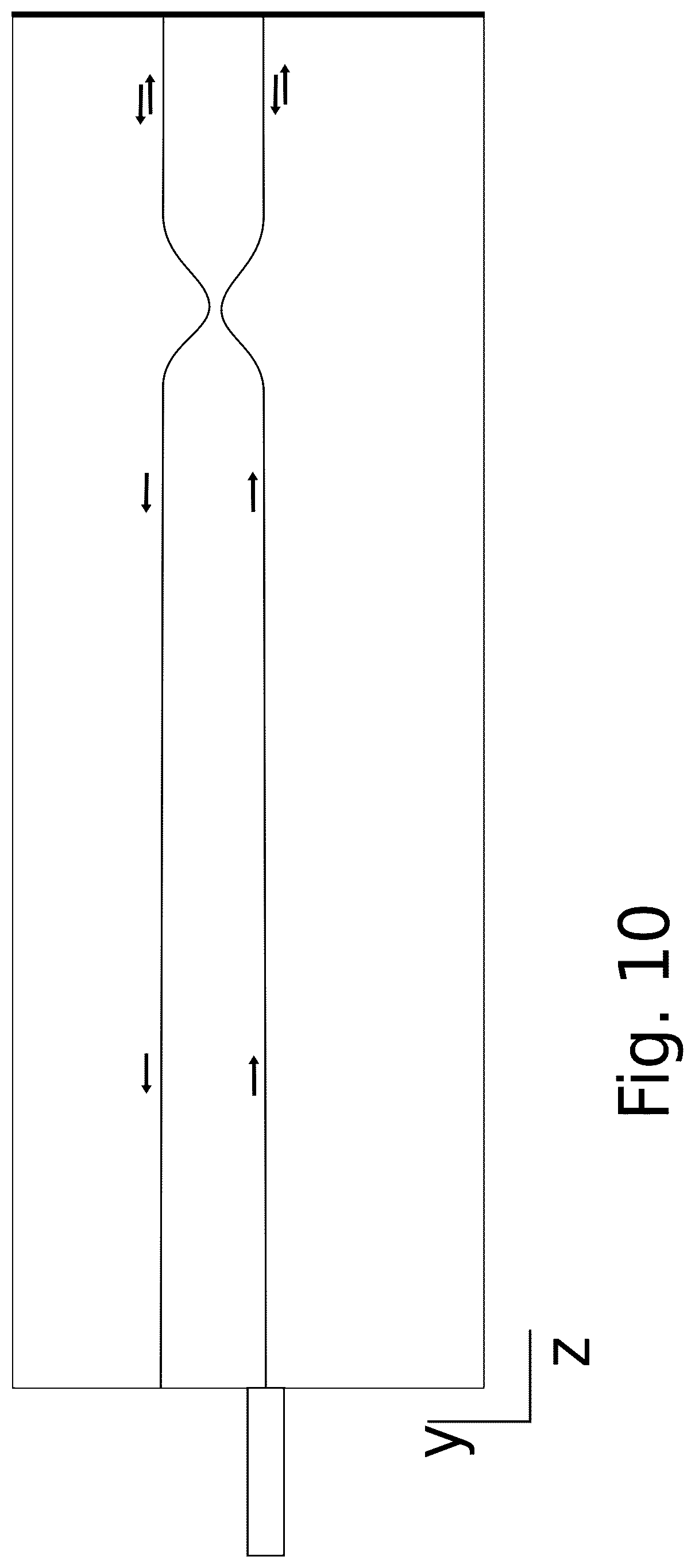 Patent US12092852 Figure 10 – Optical device having fan-out waveguides and bus waveguide