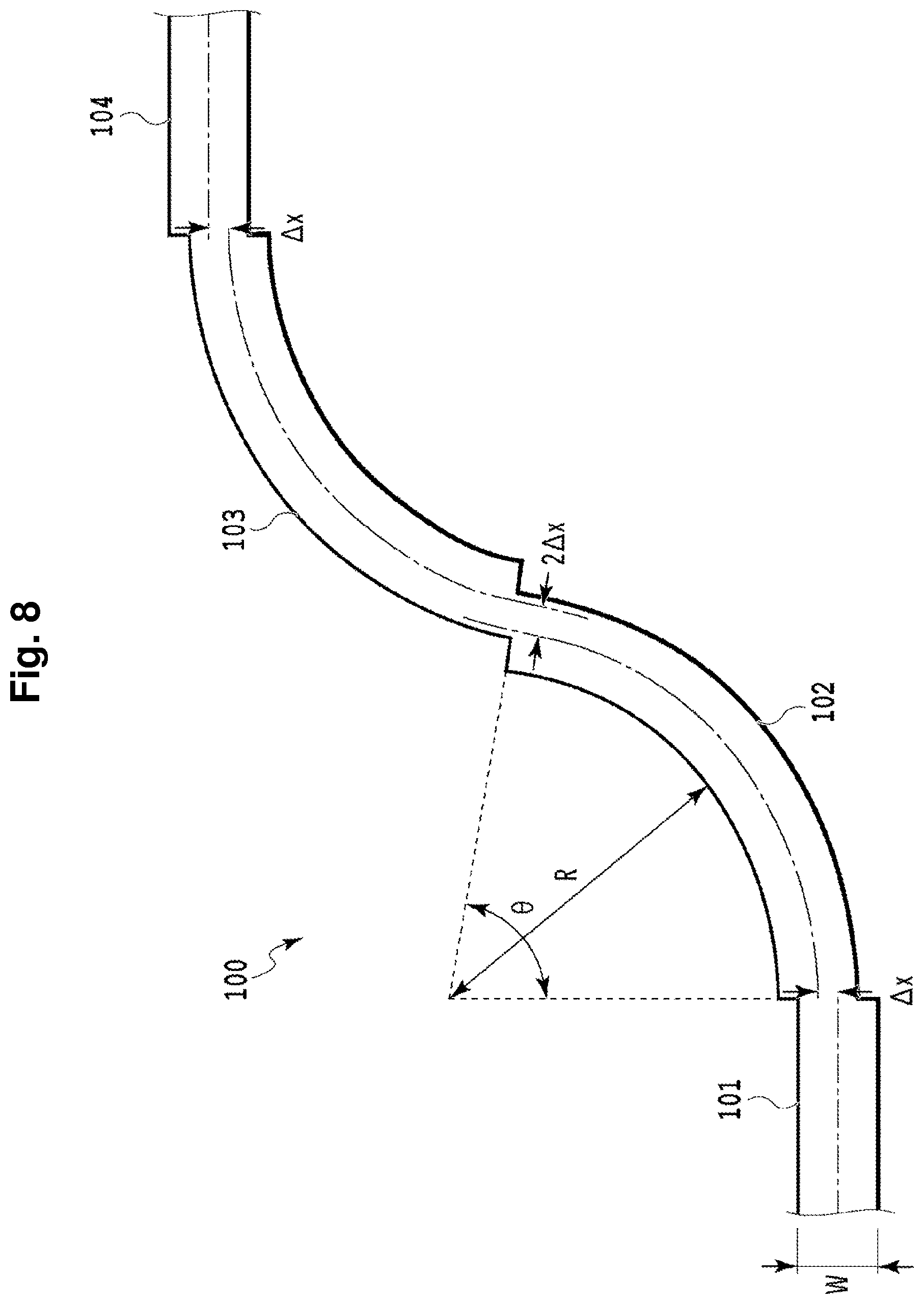 Patent US12092870 Figure 8 – Optical waveguide