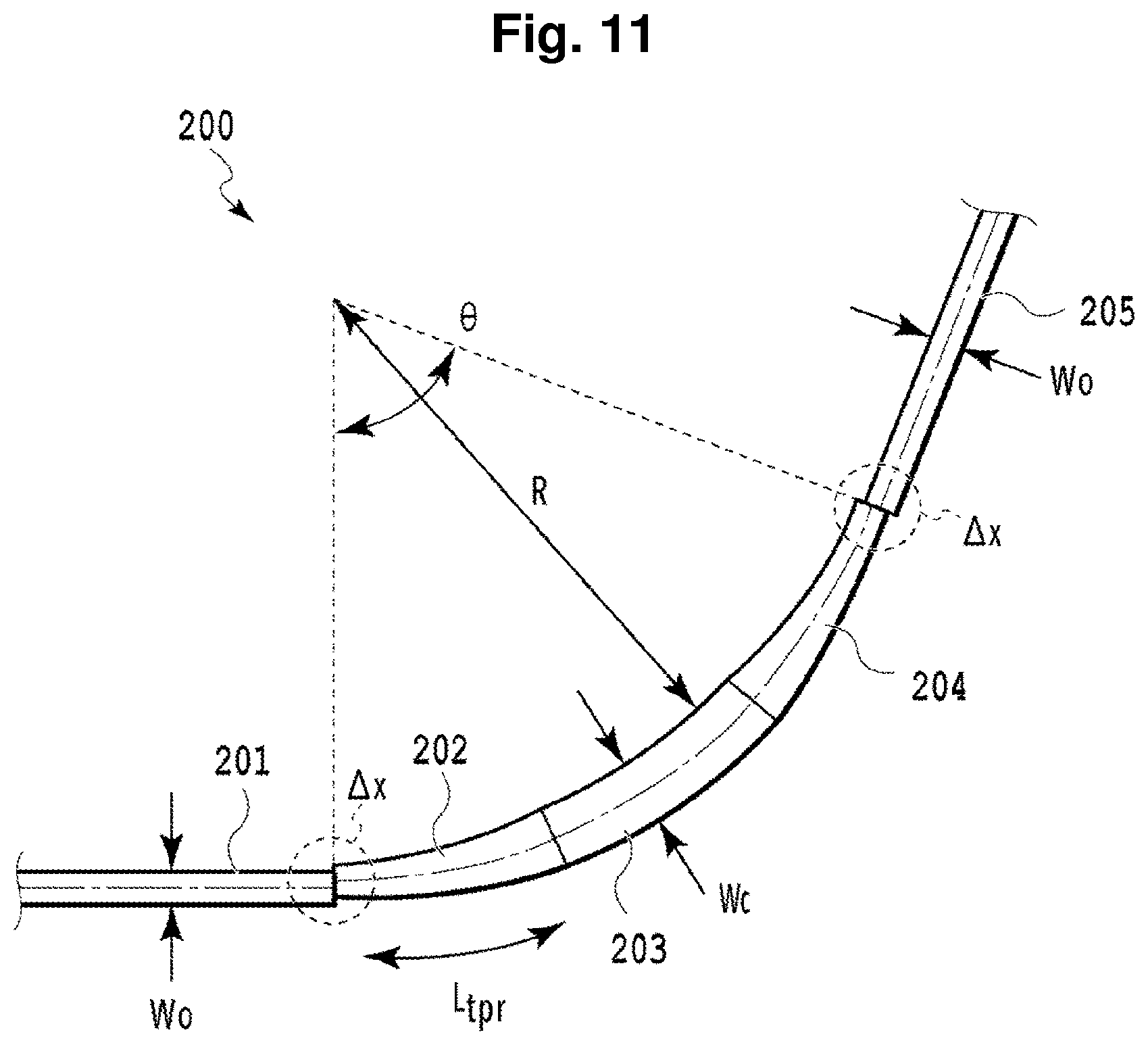Patent US12092870 Figure 11 – Optical waveguide