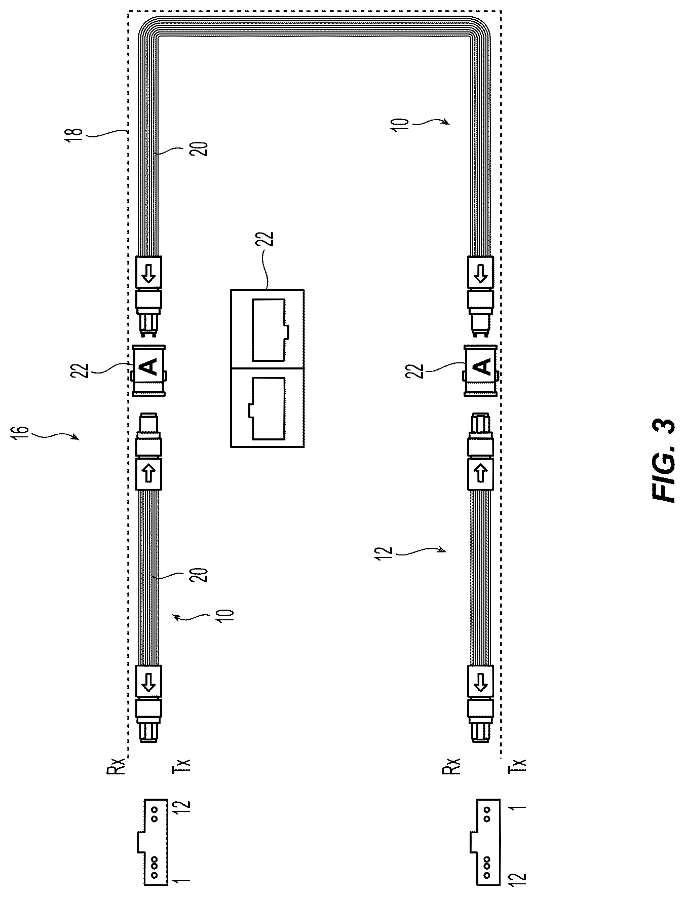 Patent US12092876 Figure 2 – Field changeable fiber optic connector polarity keying