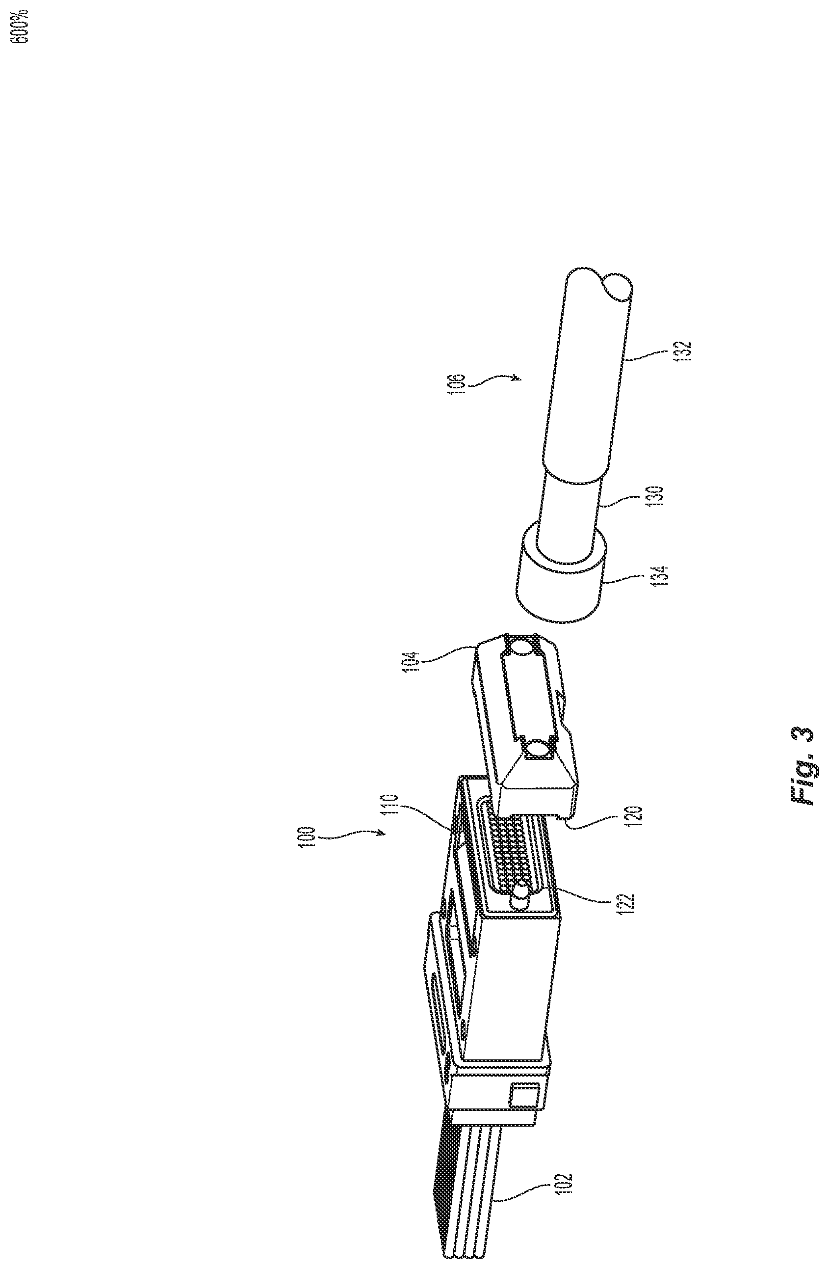 Patent US12092877 Figure 3 – Fiber optic ferrule and method for terminating a fiber optic ferrule to prevent delamination