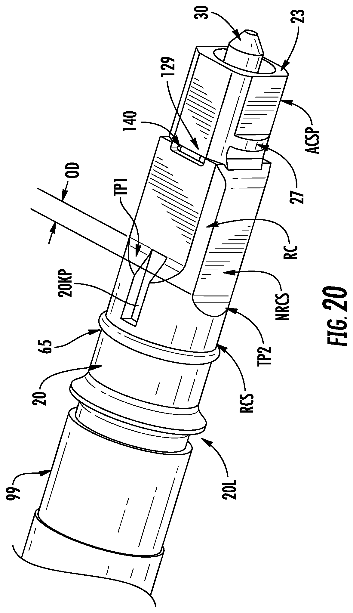 Patent US12092878 Figure 16 – Fiber optic connectors having a keying structure and methods of making the same