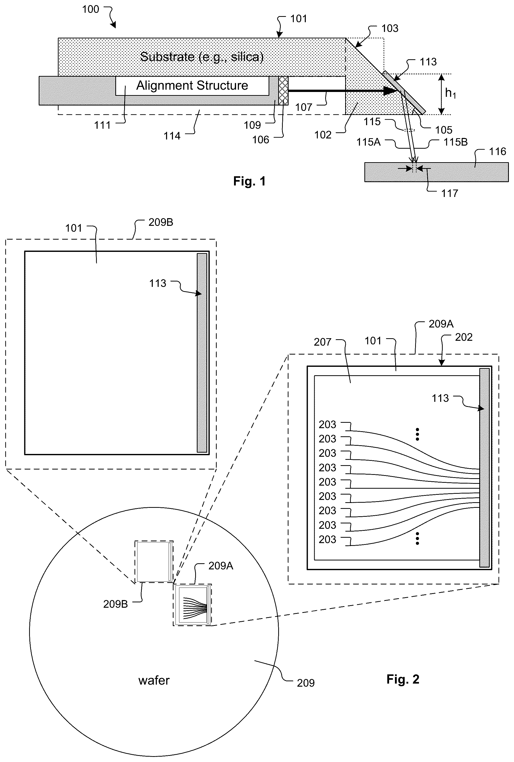 Patent US12092880 — Beam steering structure with integrated polarization splitter — Figure 1