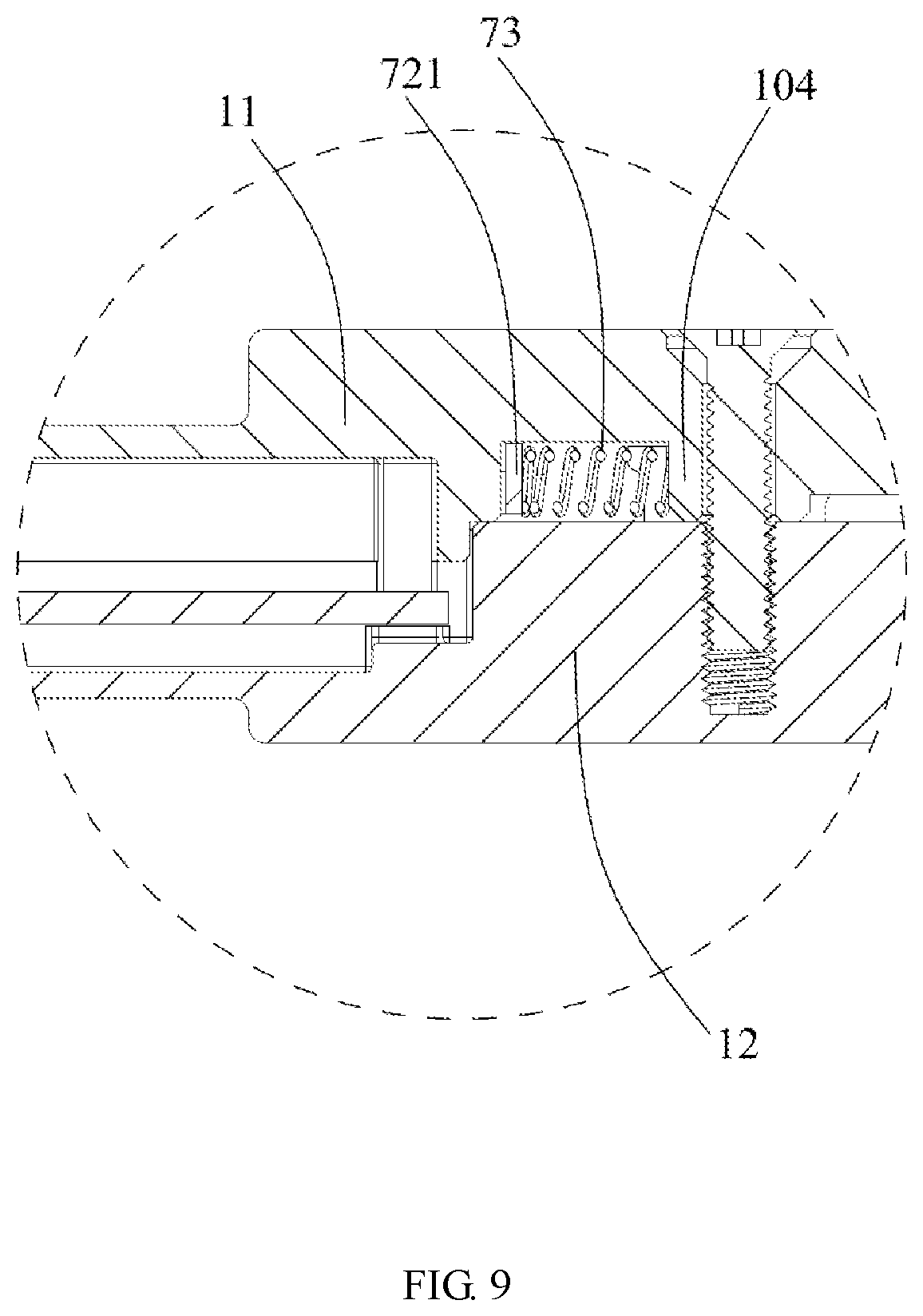Patent US12092882 Figure 9 – Optical electrical connector with improved heat dissipation performance