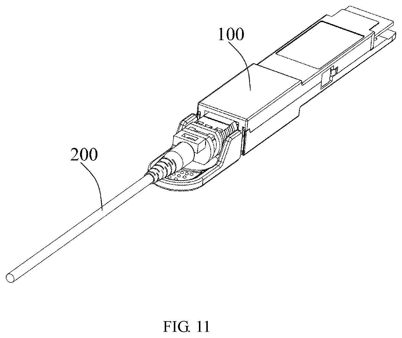 Patent US12092882 Figure 11 – Optical electrical connector with improved heat dissipation performance