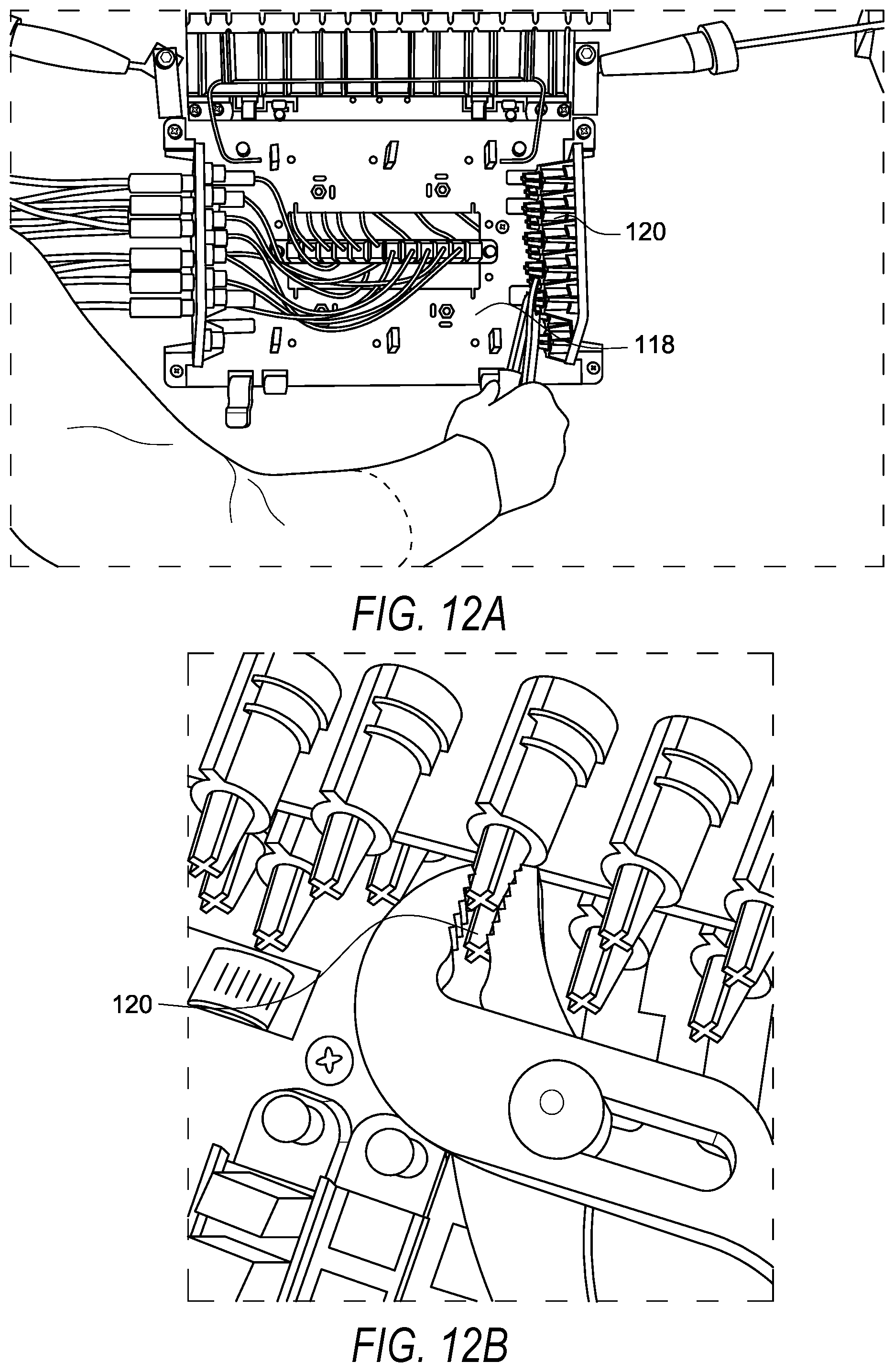 Patent US12092885 Figure 12 – Optical fiber distribution systems and components