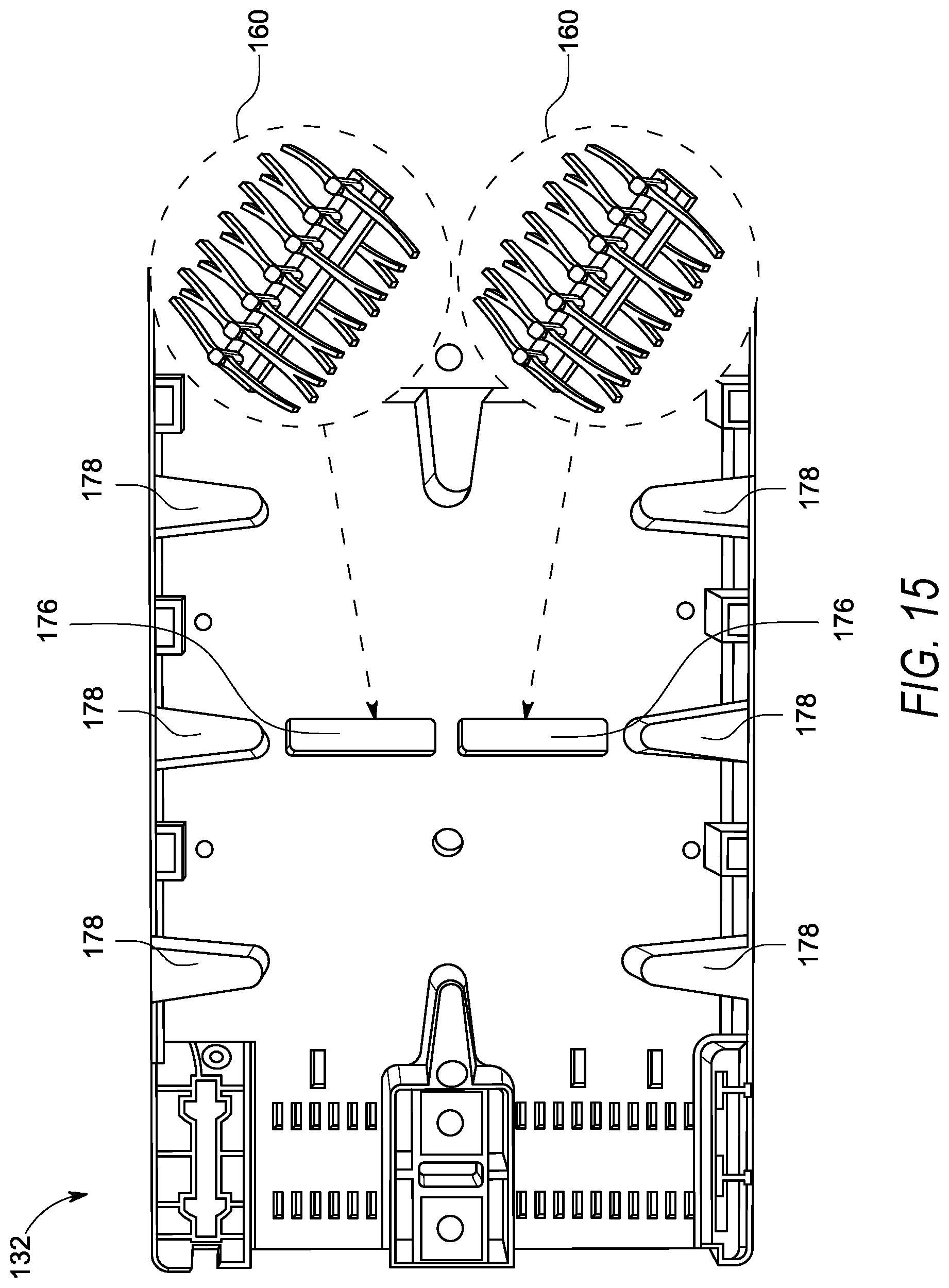 Patent US12092885 Figure 15 – Optical fiber distribution systems and components