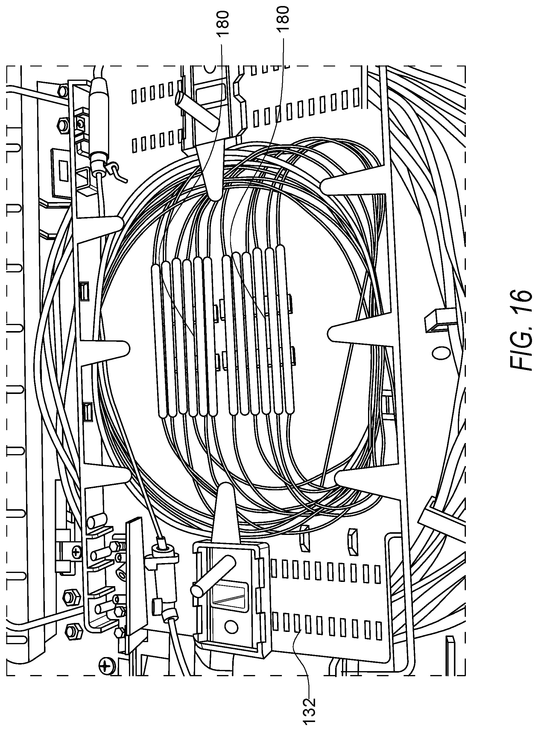 Patent US12092885 Figure 16 – Optical fiber distribution systems and components