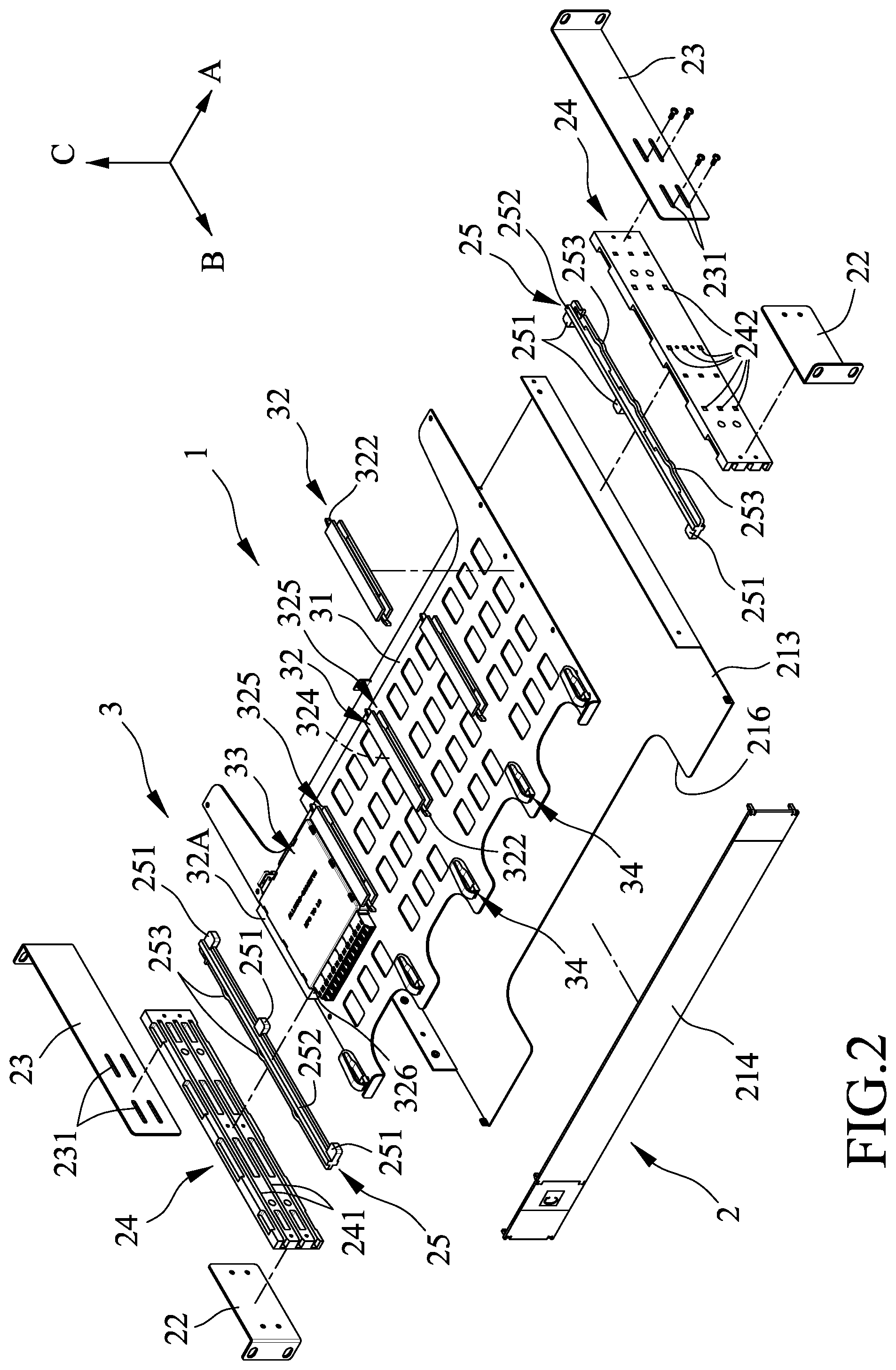 Patent US12092886 Figure 2 – Optical fiber distribution frame