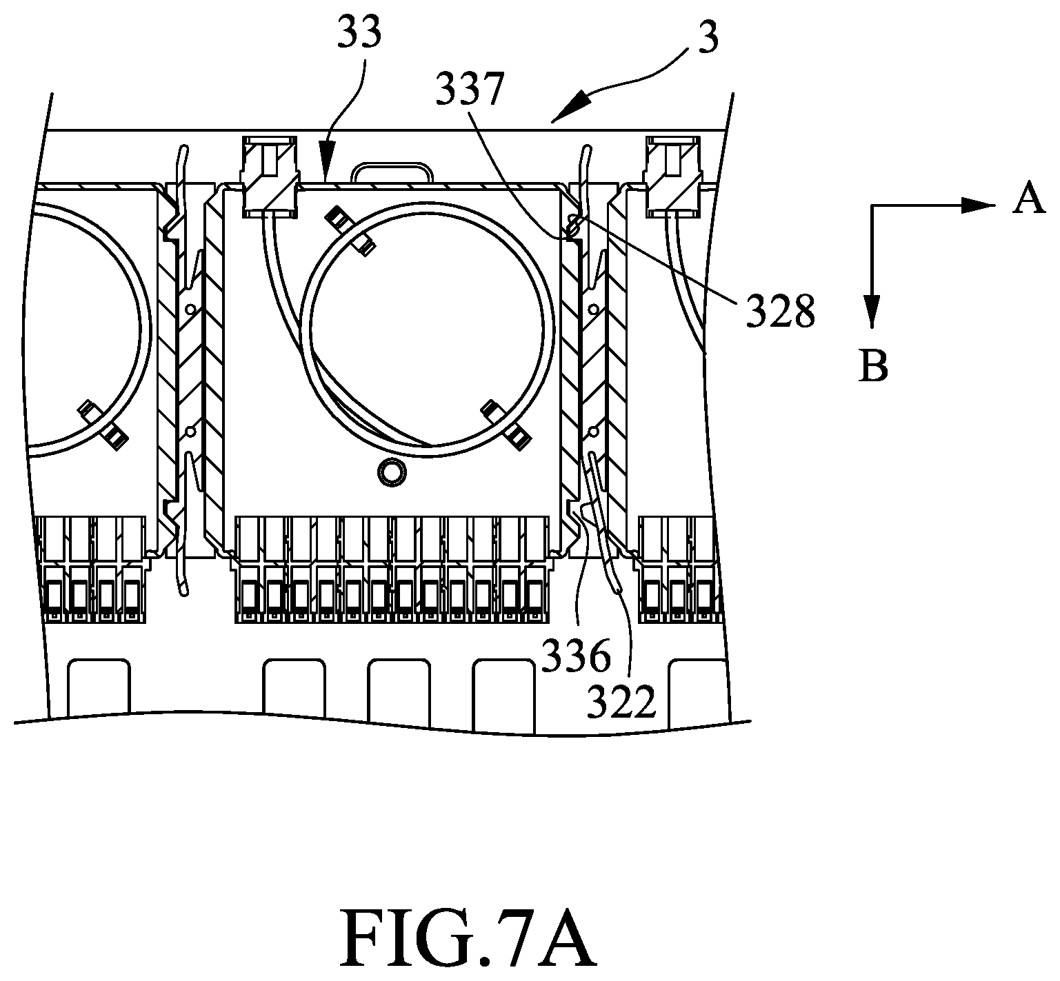 Patent US12092886 Figure 7 – Optical fiber distribution frame