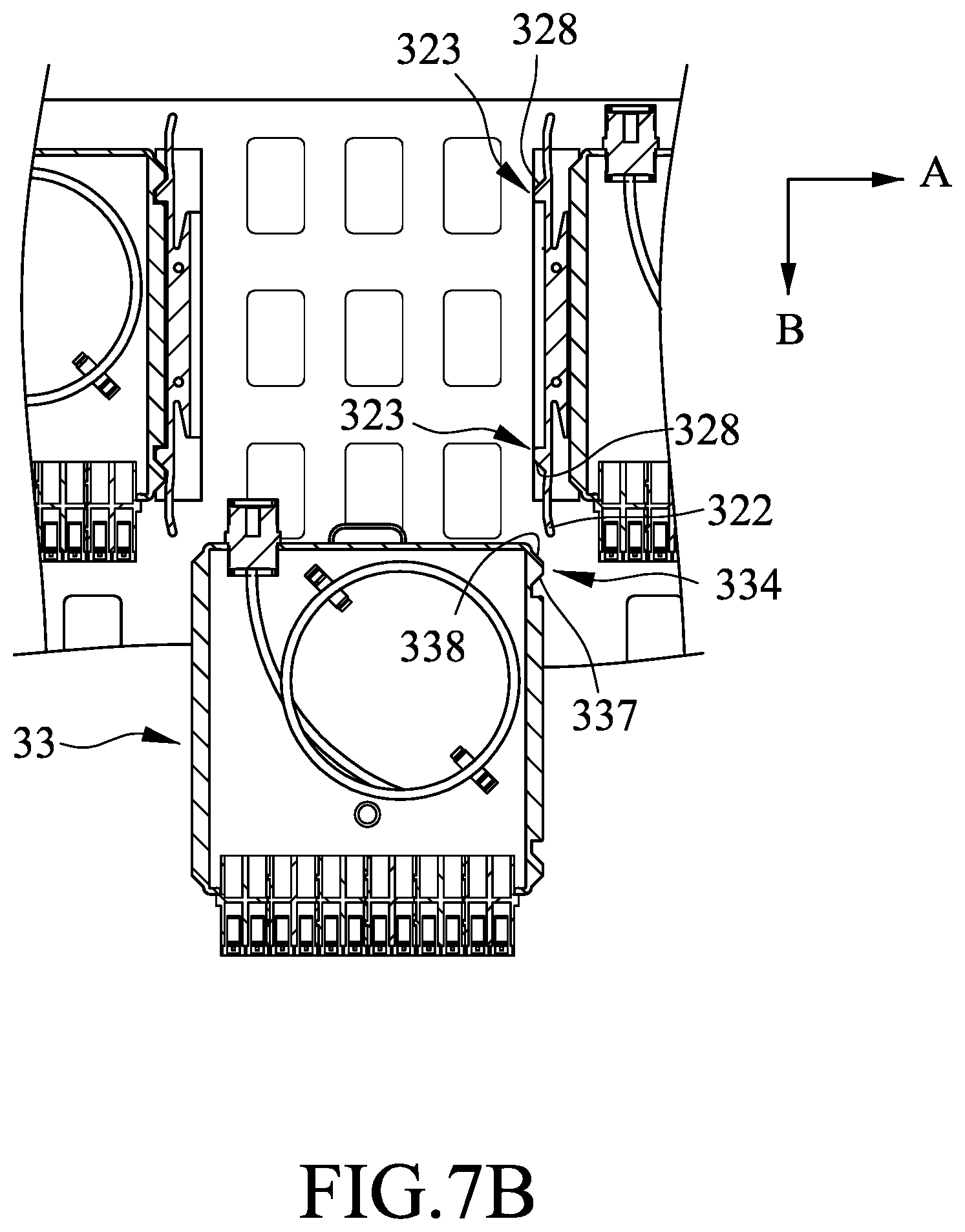Patent US12092887 Figure 8 – Fiber optic distribution frame