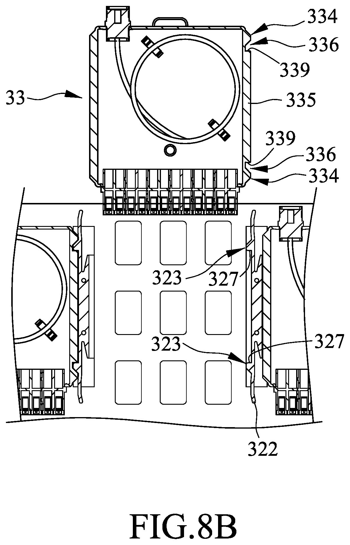 Patent US12092887 Figure 10 – Fiber optic distribution frame