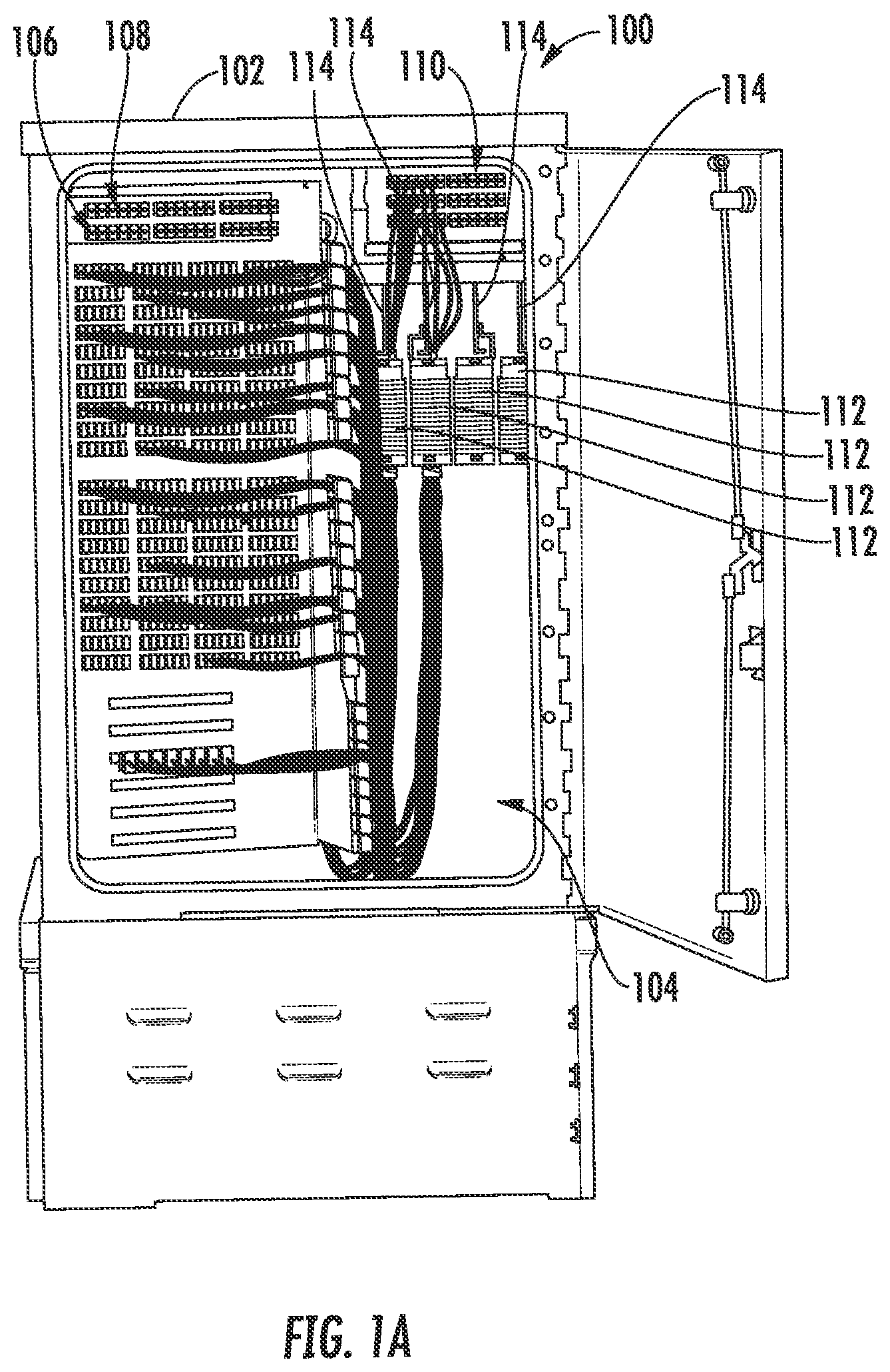 Patent US12092888 Figure 1 – Fiber optic apparatus for retrofit fiber optic connectivity