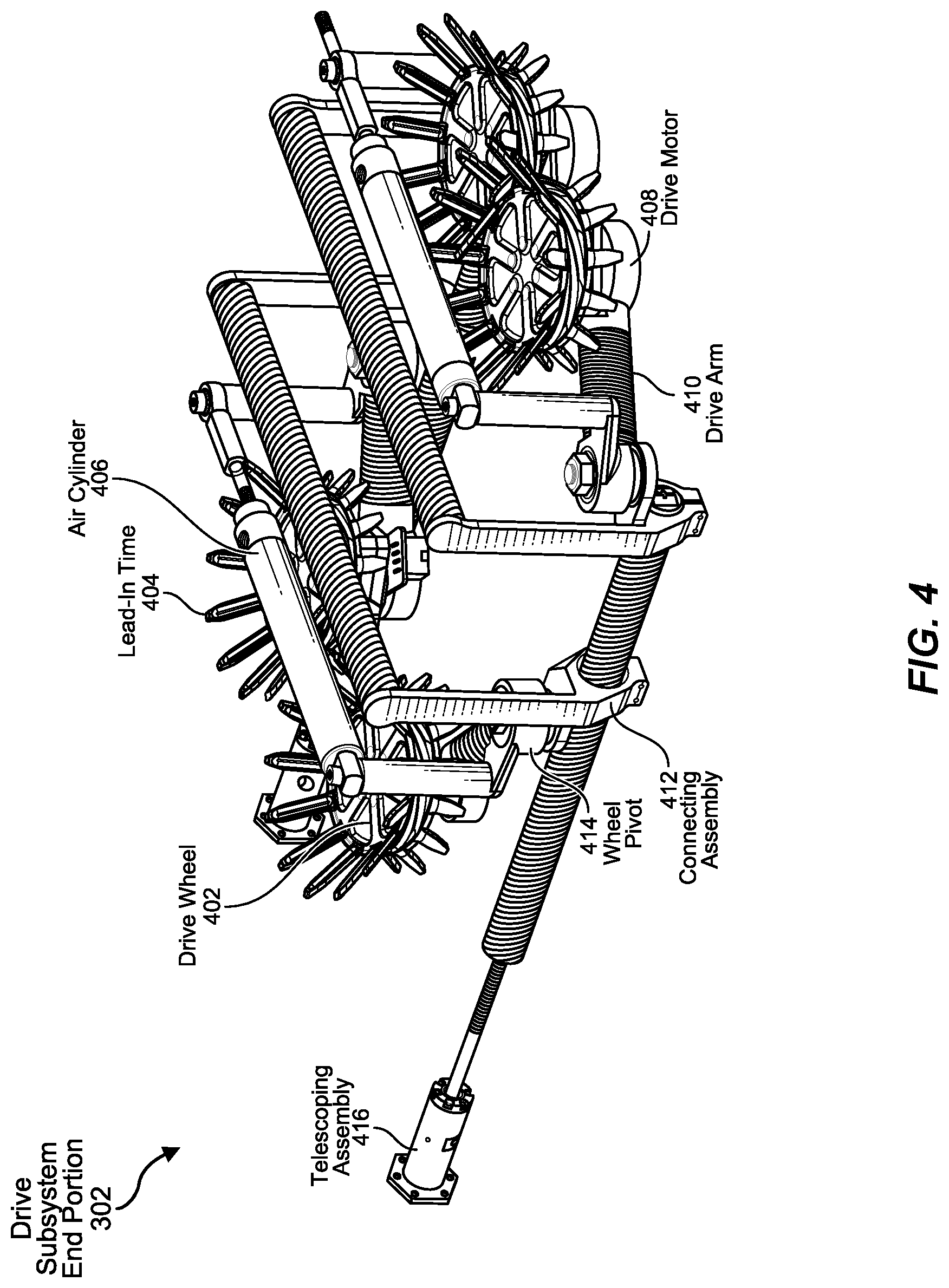 Patent US12092889 Figure 4 – Systems and methods for installing fiber optic cable onto a powerline conductor