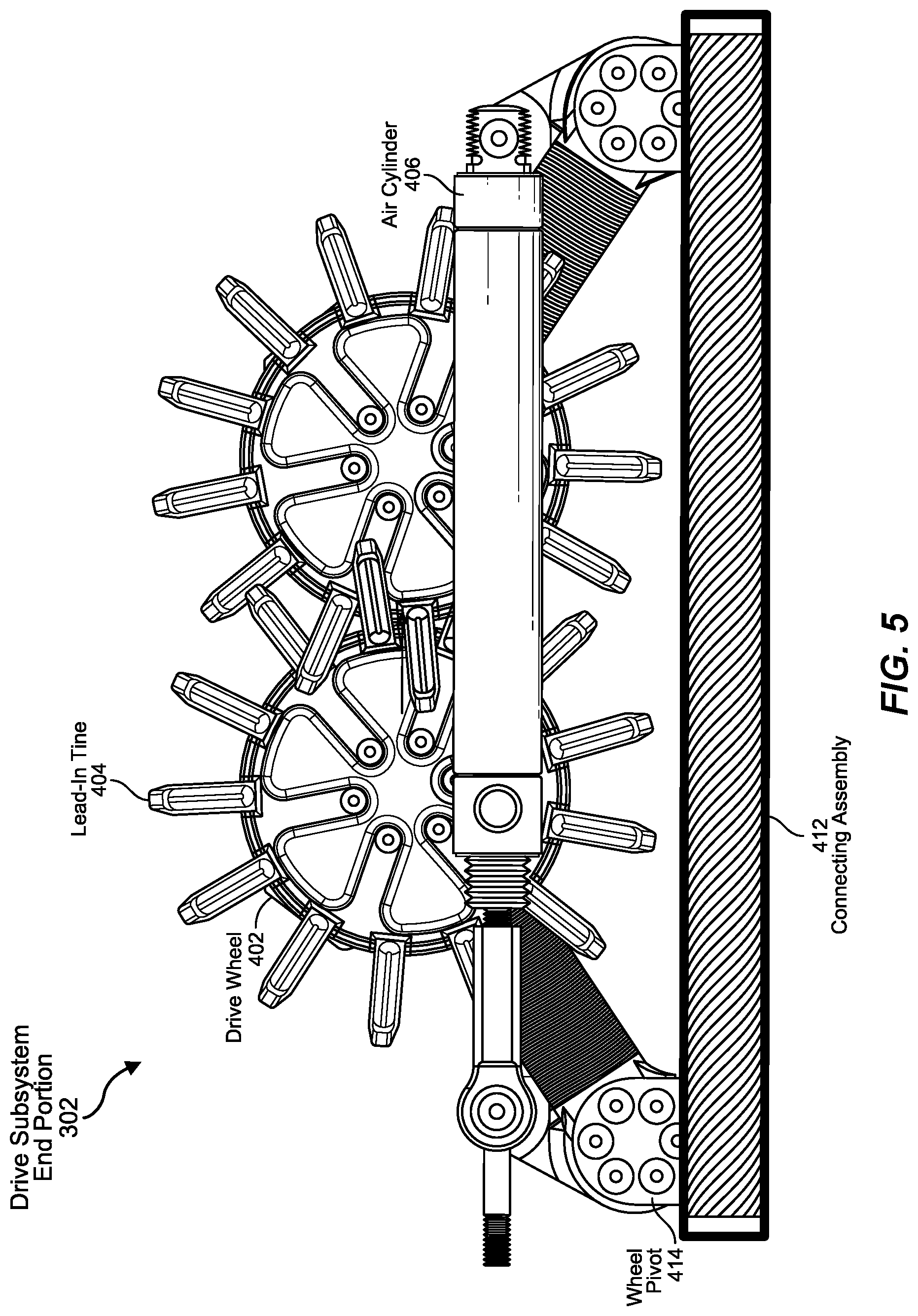 Patent US12092889 Figure 5 – Systems and methods for installing fiber optic cable onto a powerline conductor