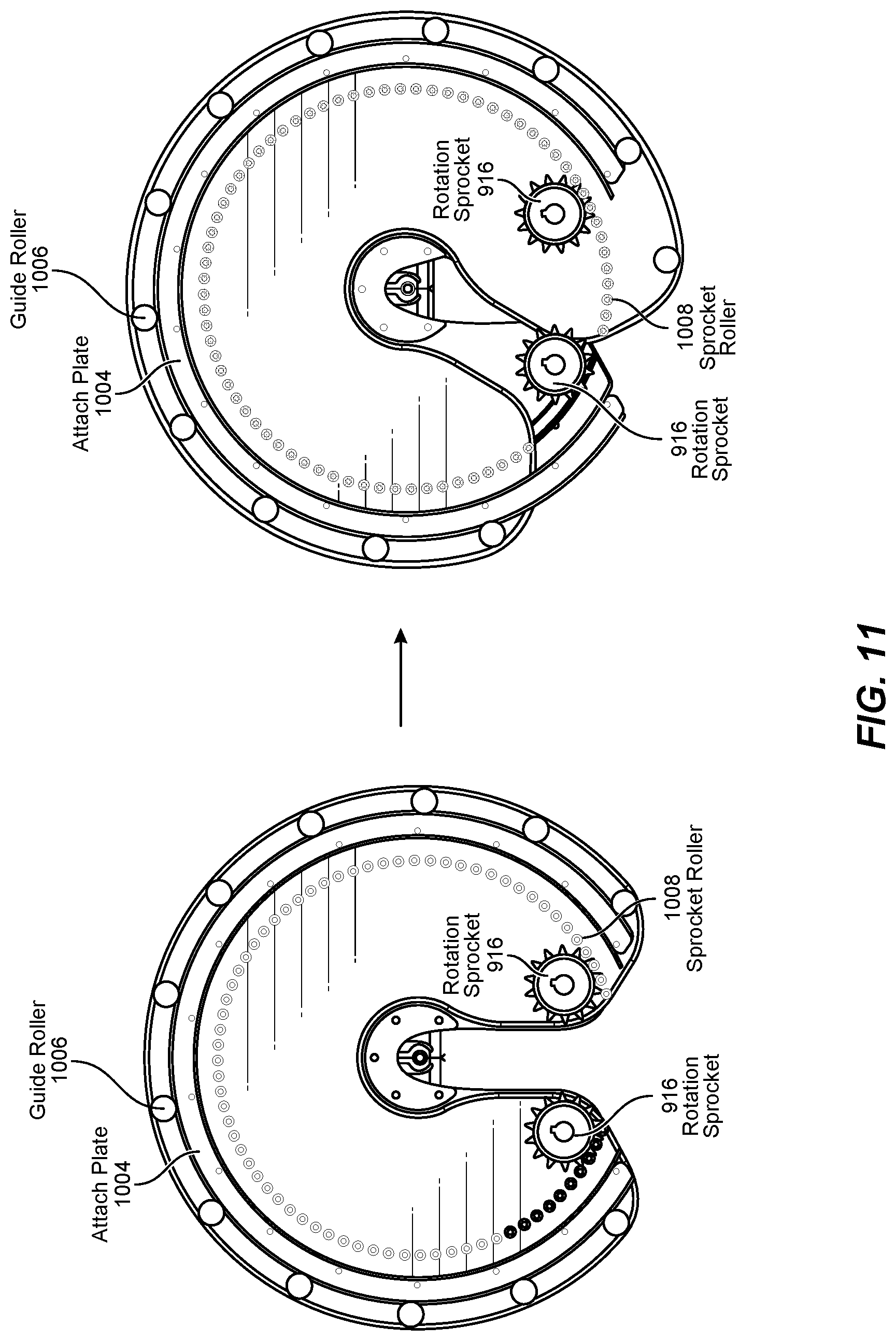 Patent US12092889 Figure 11 – Systems and methods for installing fiber optic cable onto a powerline conductor