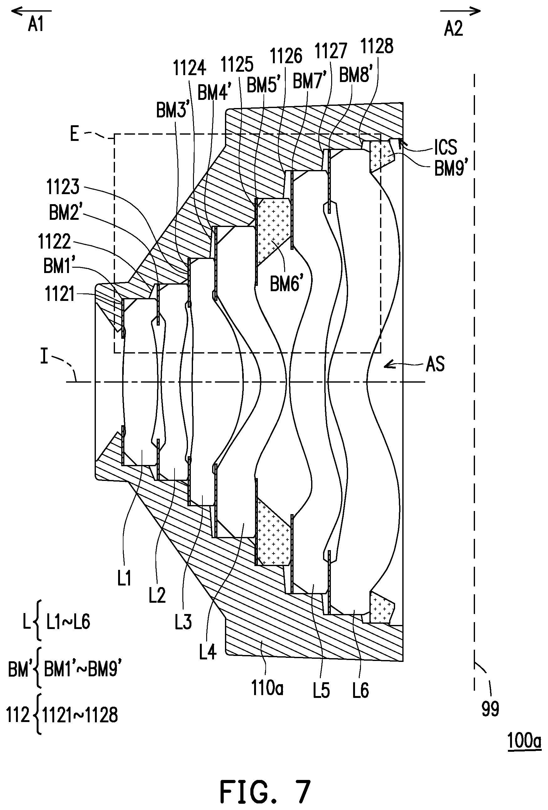 Patent US12092893 Figure 8 – Optical imaging lens