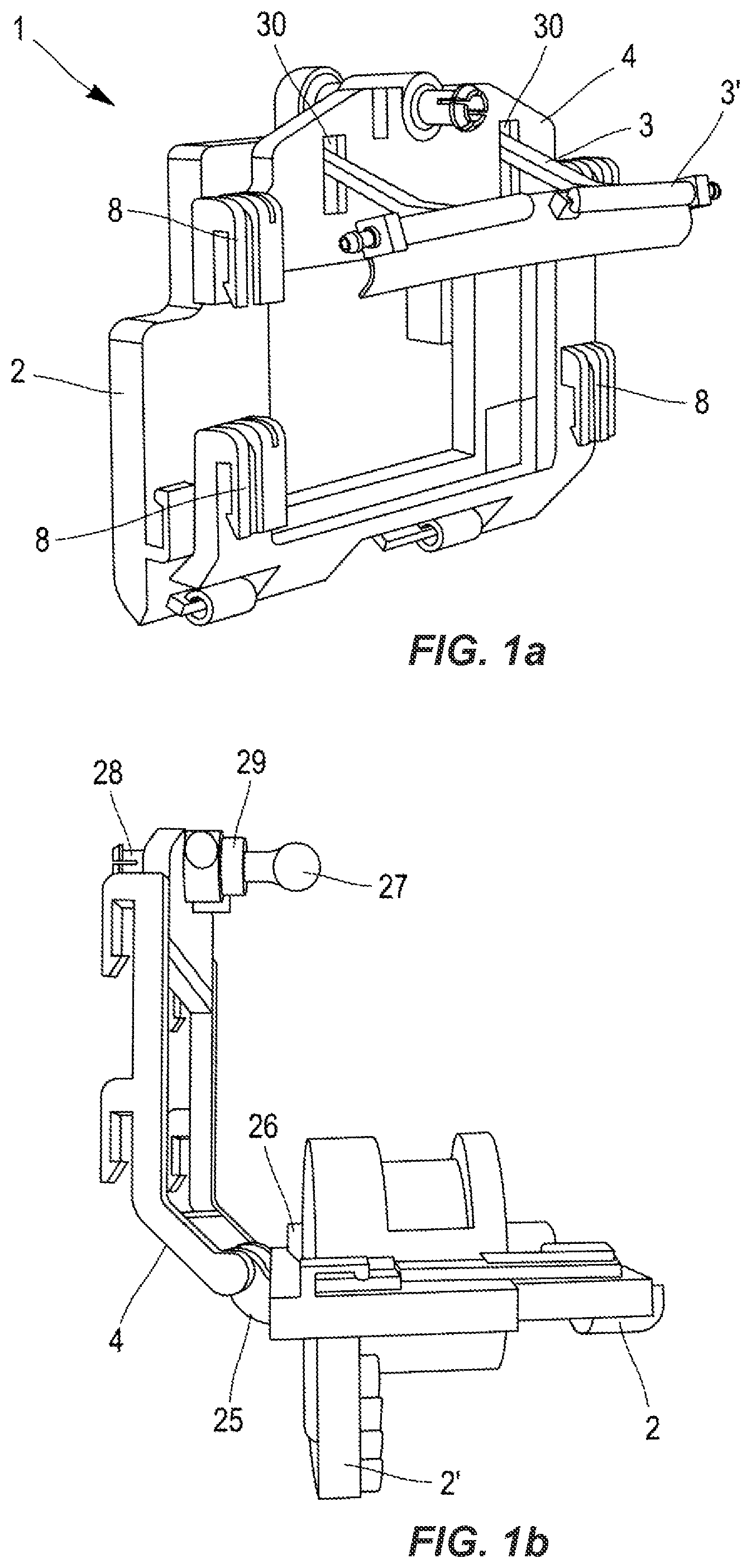 Patent US12092894 Figure 1 – Arrangement for mounting an optical system on a body element of a vehicle