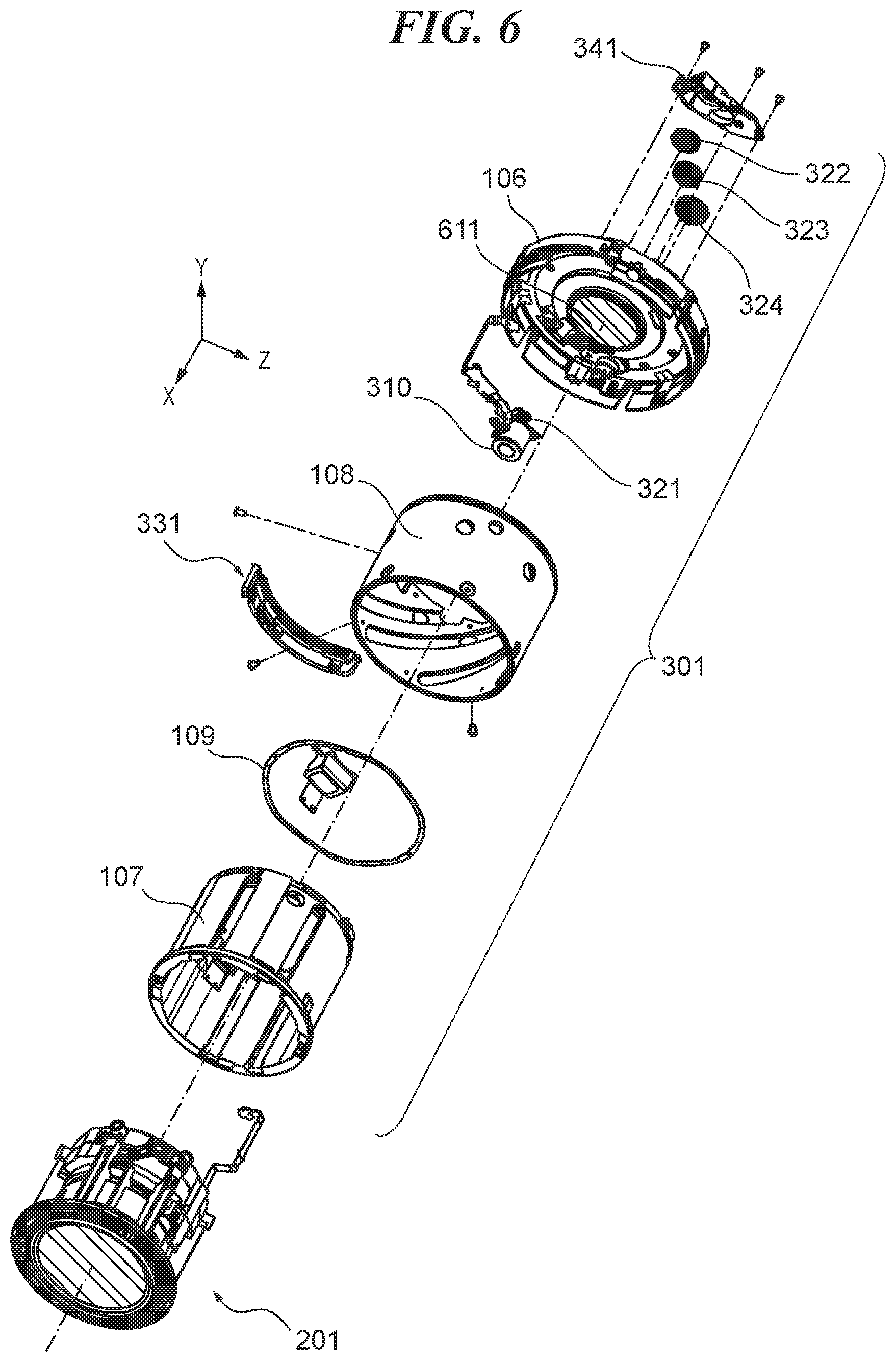 Patent US12092895 Figure 6 – Lens barrel with deceleration mechanism and image pickup apparatus
