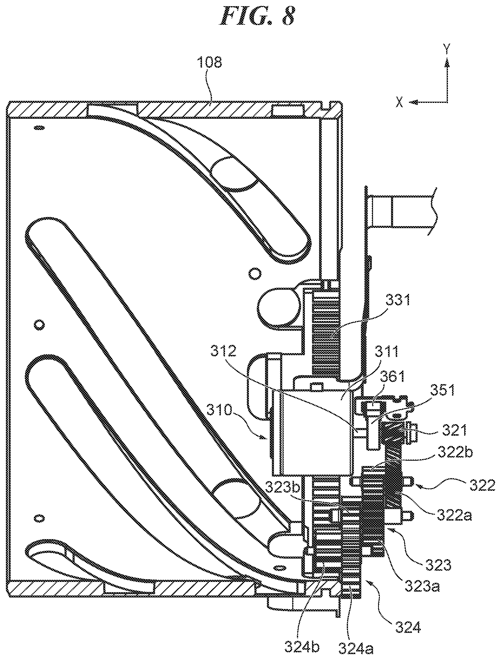 Patent US12092895 Figure 8 – Lens barrel with deceleration mechanism and image pickup apparatus