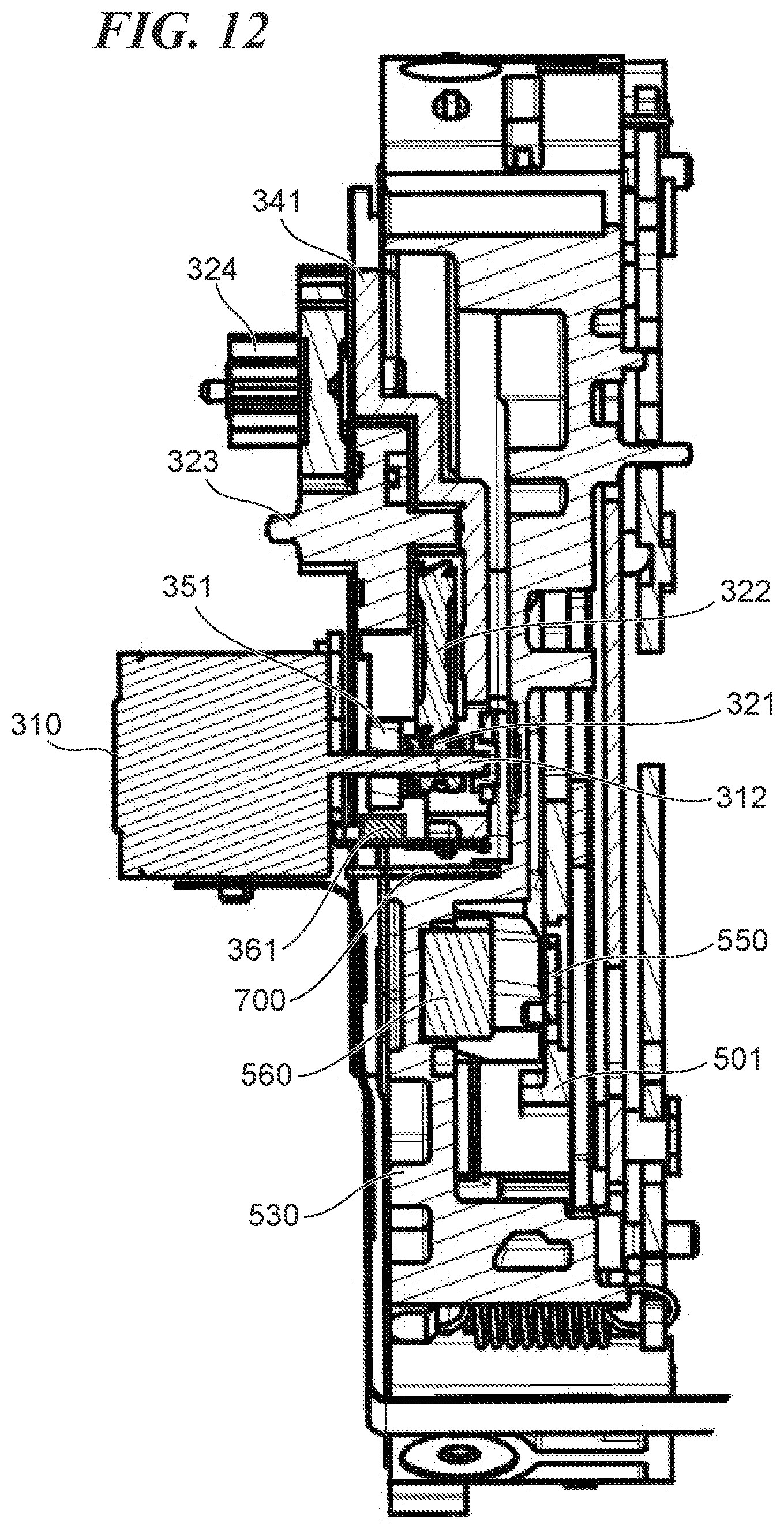 Patent US12092895 Figure 12 – Lens barrel with deceleration mechanism and image pickup apparatus