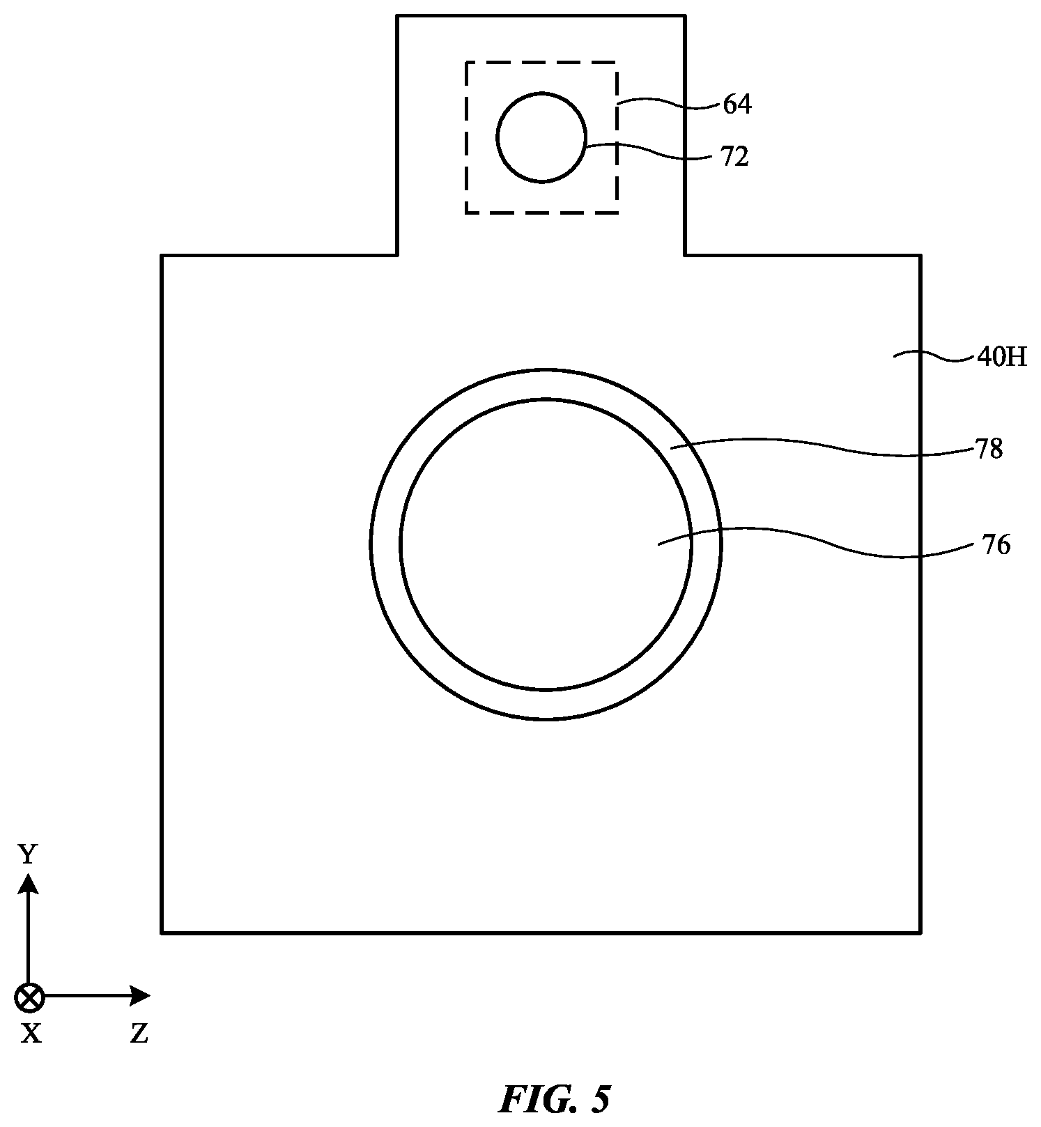 Patent US12092896 Figure 4 – Electronic devices with optical module positioning systems