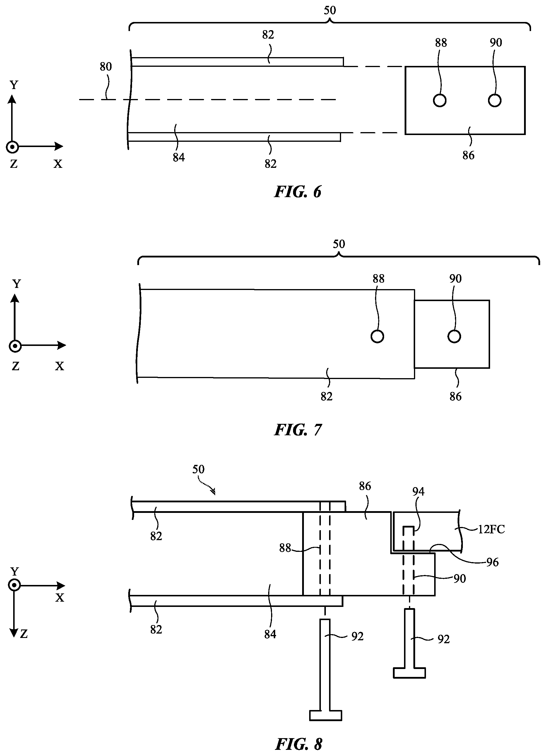 Patent US12092896 Figure 5 – Electronic devices with optical module positioning systems
