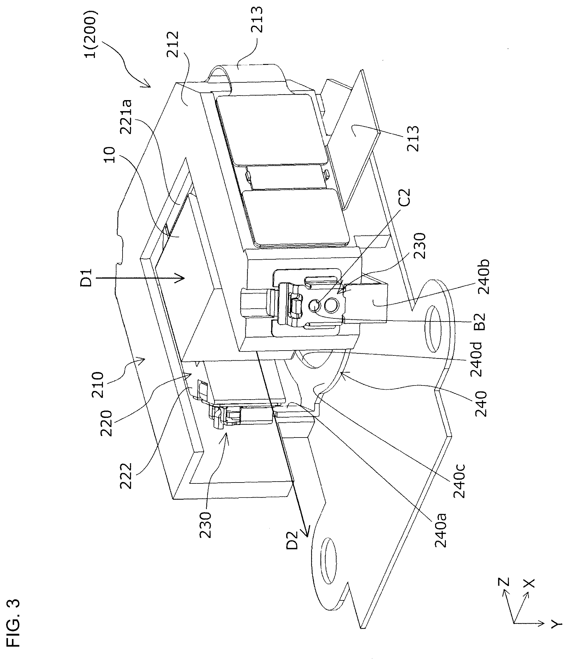 Patent US12092897 Figure 3 – Optical unit