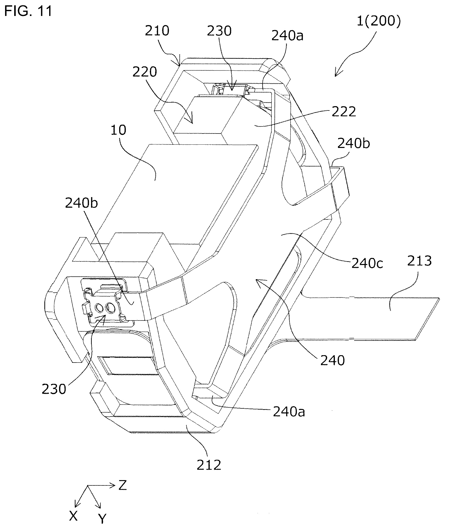 Patent US12092897 Figure 11 – Optical unit