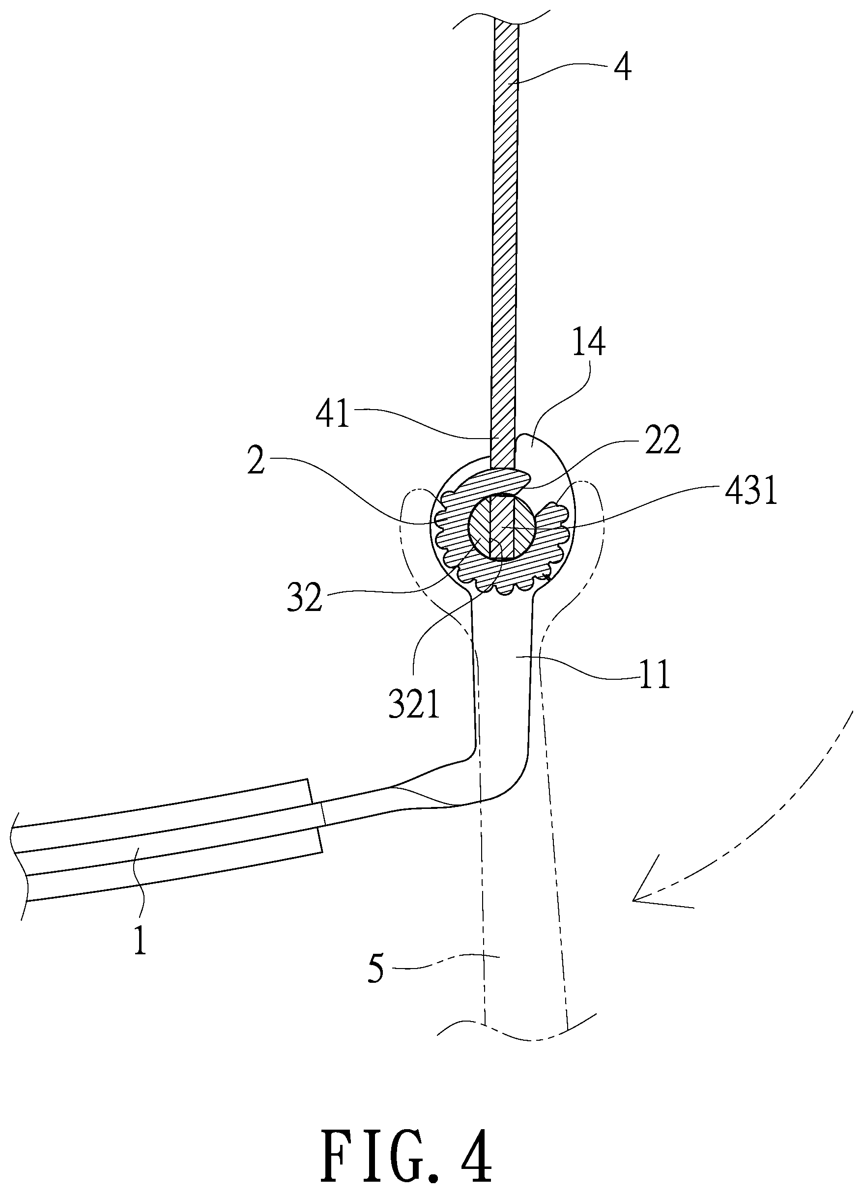 Patent US12092901 Figure 4 – Eyeglasses assembly structure