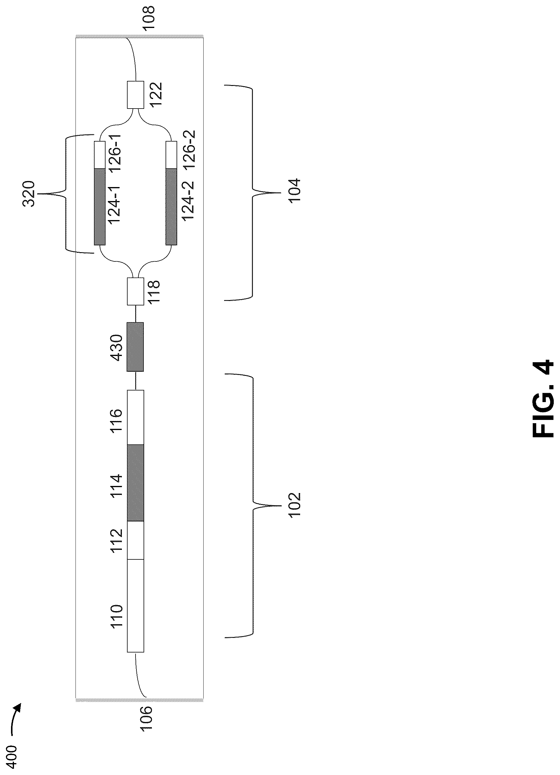 Patent US12092909 Figure 4 – Integrated semiconductor laser with interferometric amplifier array