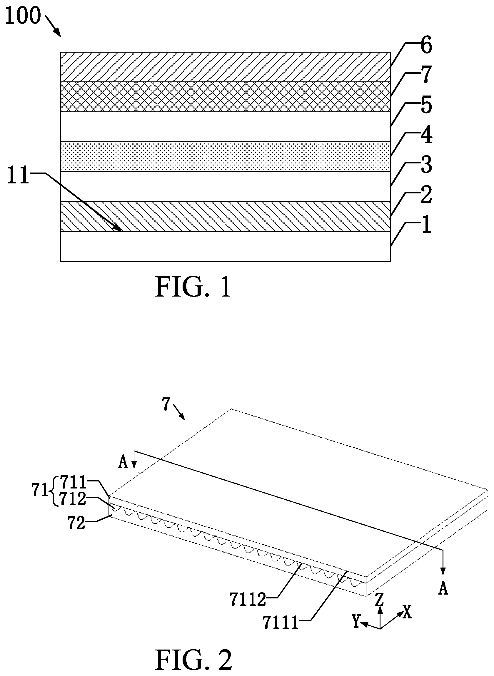 Patent US12092912 Figure 1 – Viewing angle widening film, manufacturing method thereof, and display device