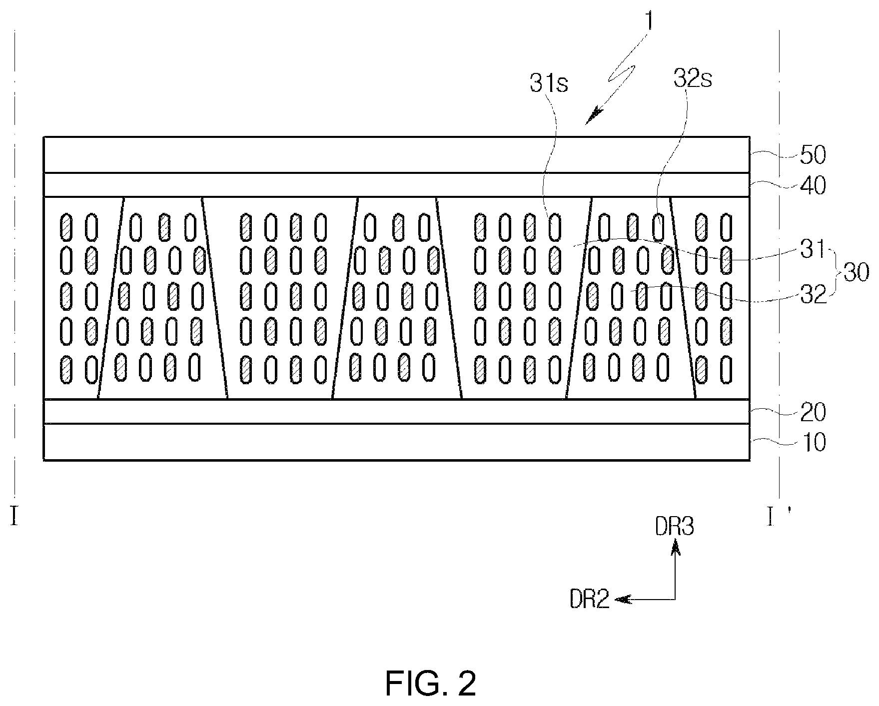 Patent US12092913 Figure 2 – Light path control member, and display device including same