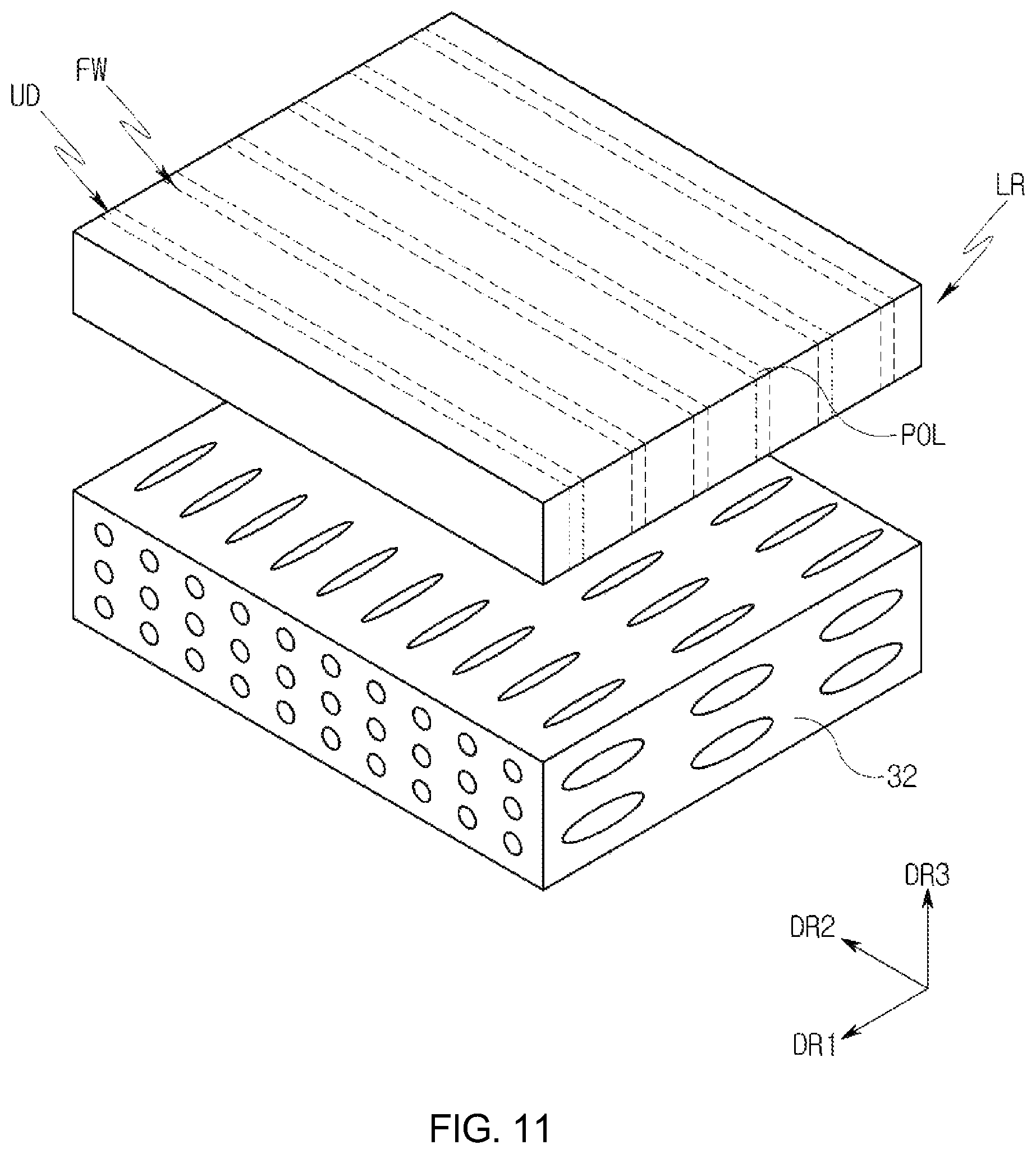 Patent US12092913 Figure 9 – Light path control member, and display device including same
