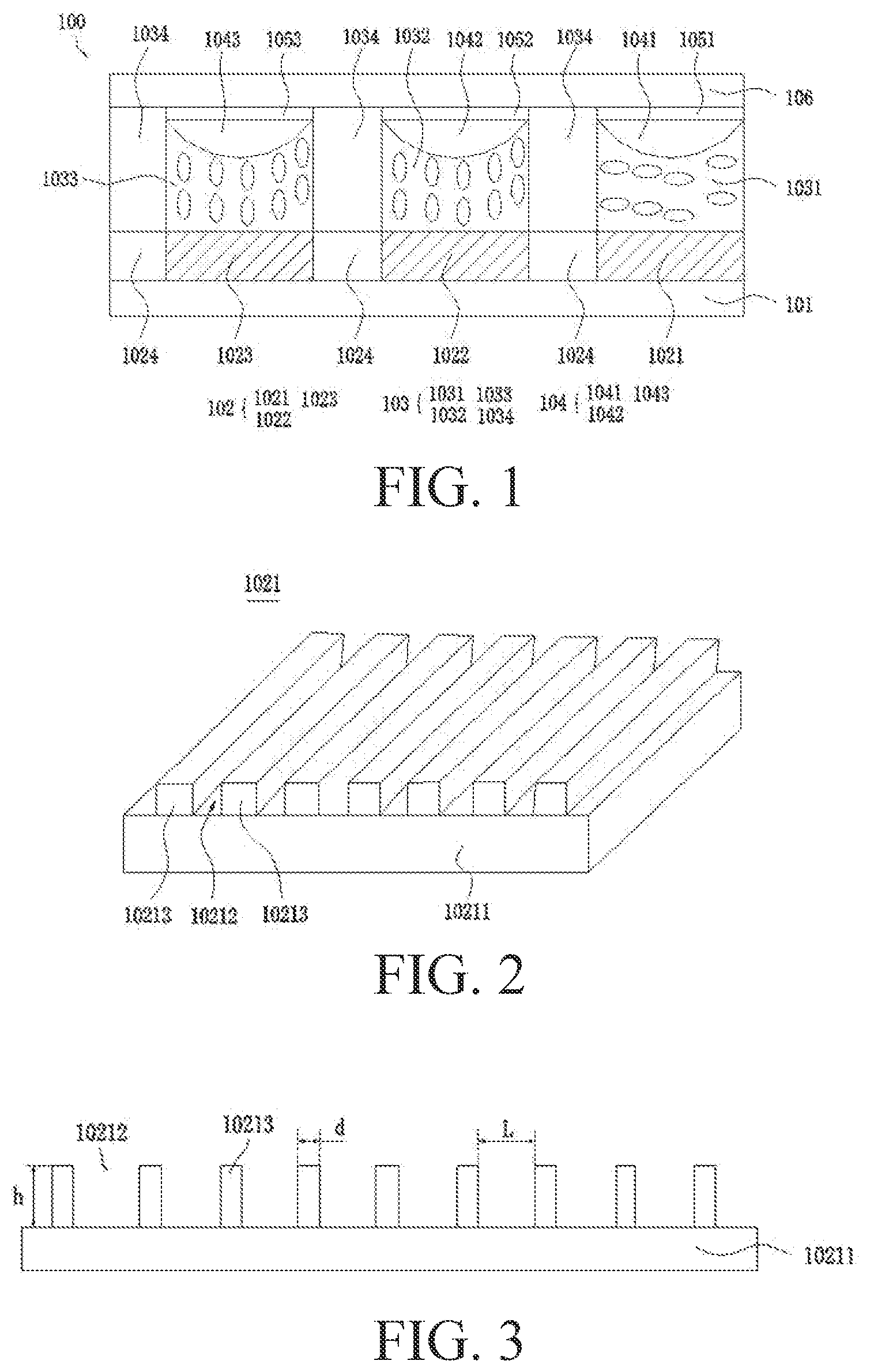 Patent US12092918 Figure 1 – Reflective display device with color generating layer having optical grating patterns