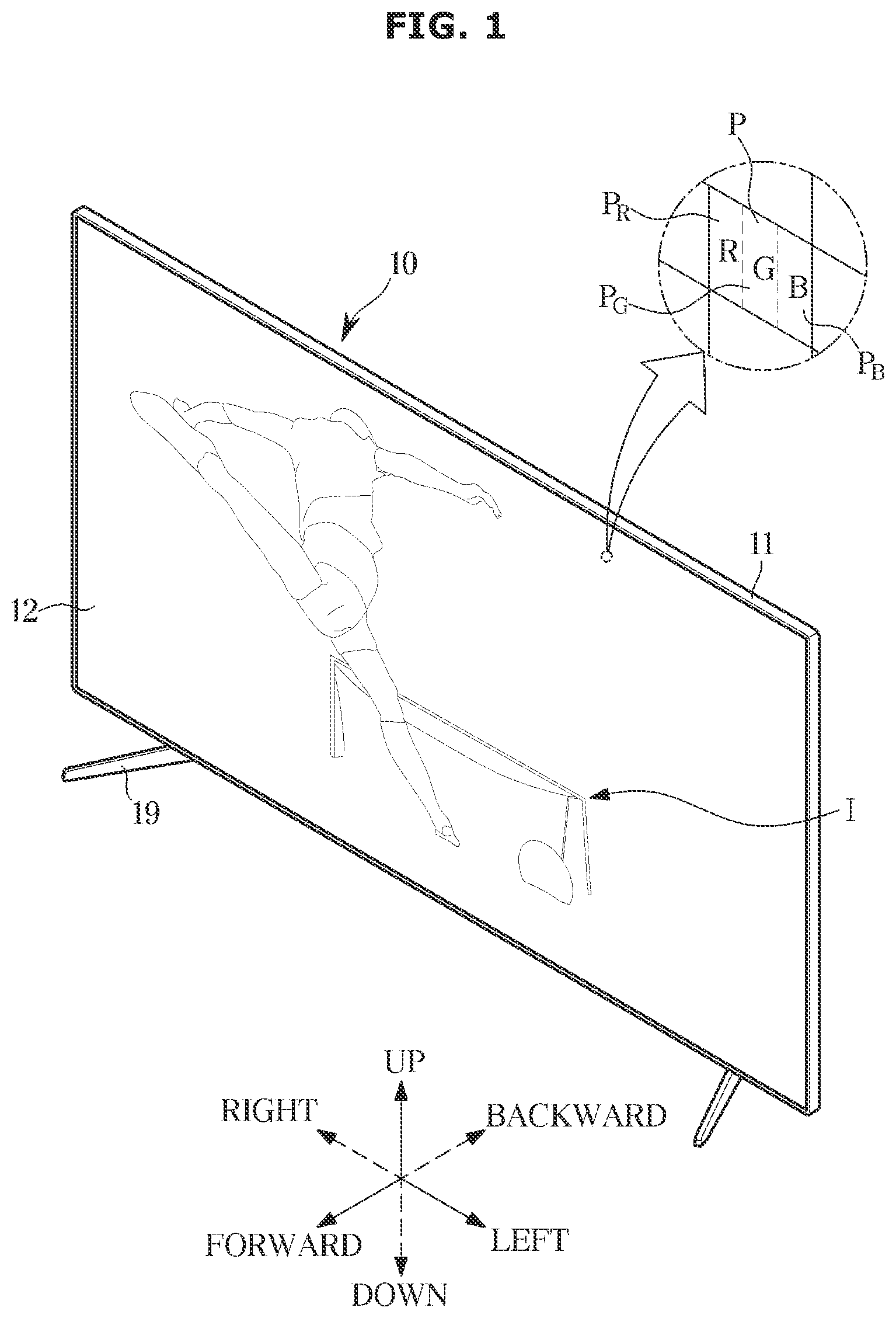 Patent US12092924 Figure 1 – Display apparatus
