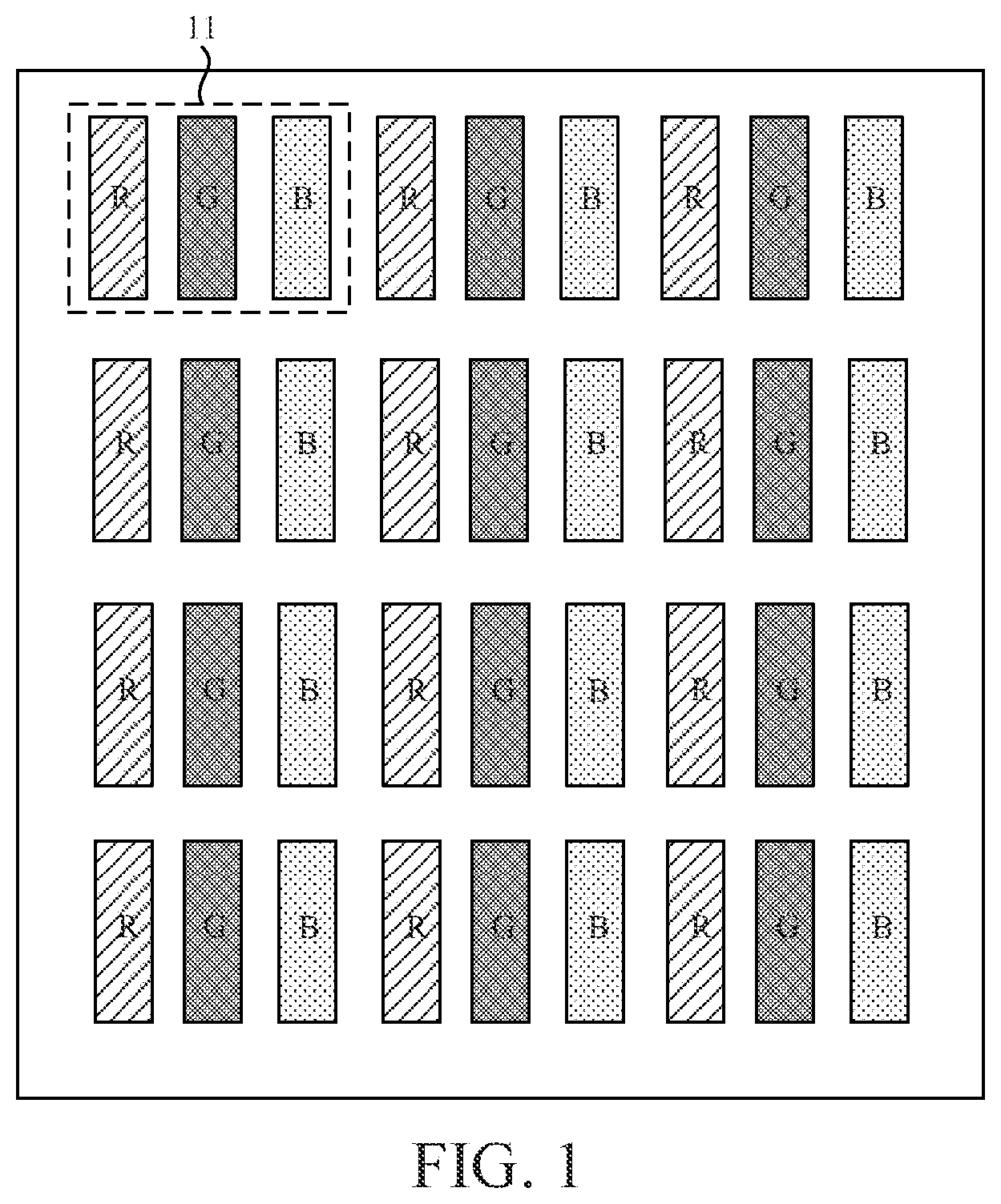 Patent US12092929 Figure 1 – Array substrate and liquid crystal display panel