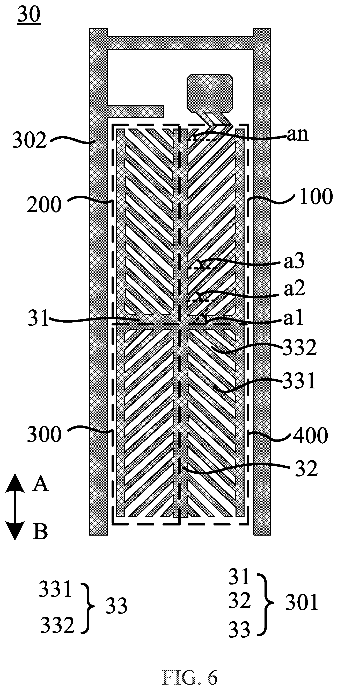 Patent US12092929 Figure 6 – Array substrate and liquid crystal display panel