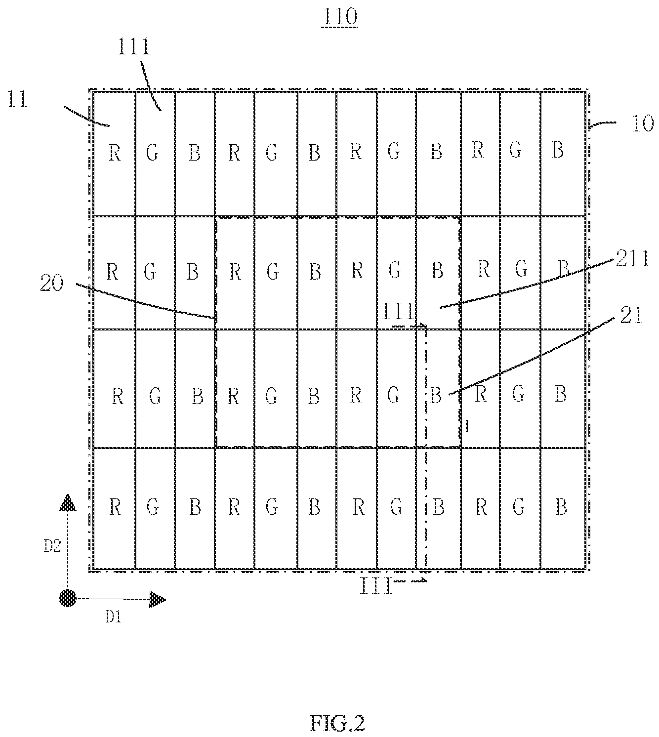 Patent US12092931 Figure 2 – Liquid crystal display panel and liquid crystal display