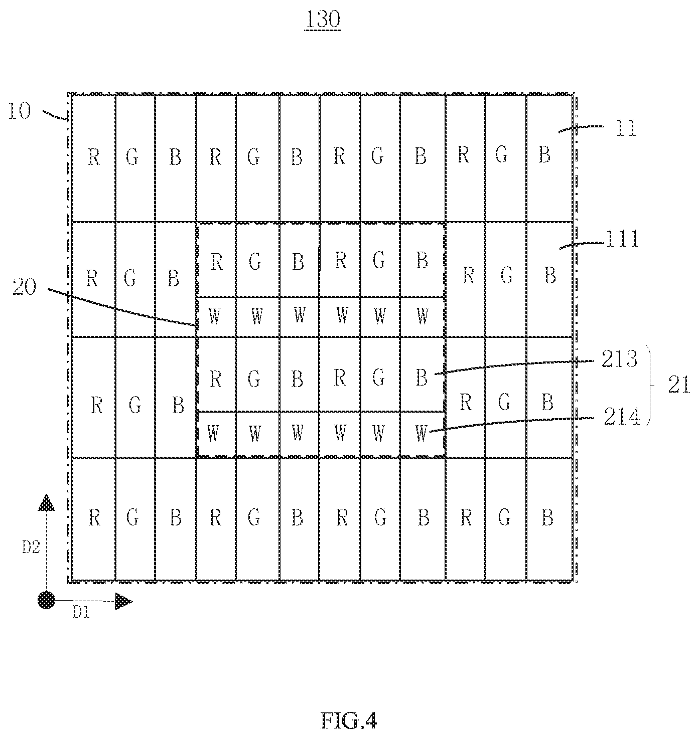 Patent US12092931 Figure 4 – Liquid crystal display panel and liquid crystal display
