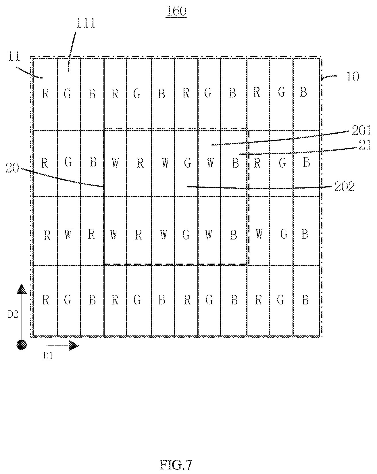 Patent US12092931 Figure 7 – Liquid crystal display panel and liquid crystal display